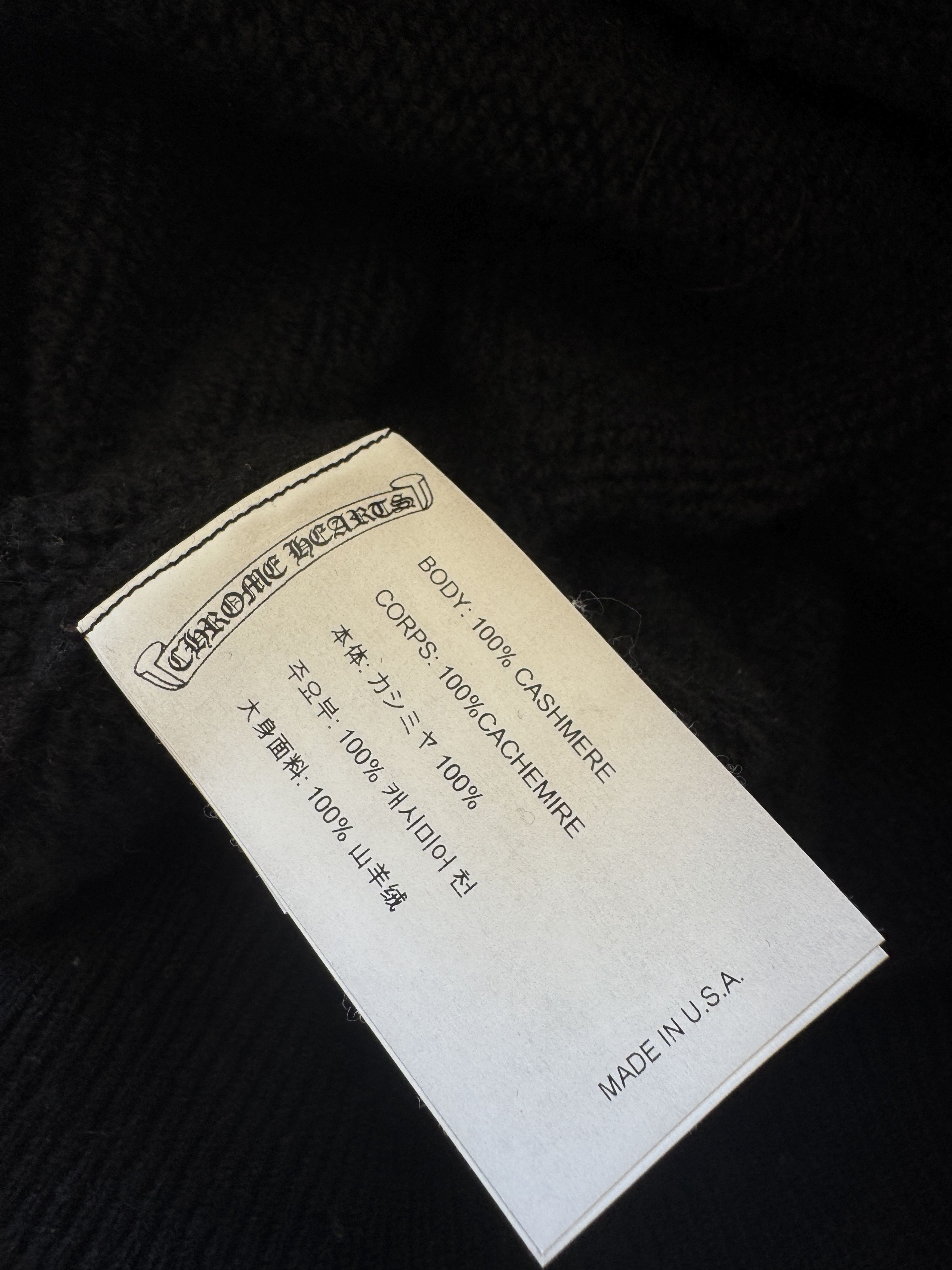 Chrome Hearts Chrome Hearts Embroidered Cashmere Sweater Size US L / EU 52-54 / 3 - 10 Thumbnail
