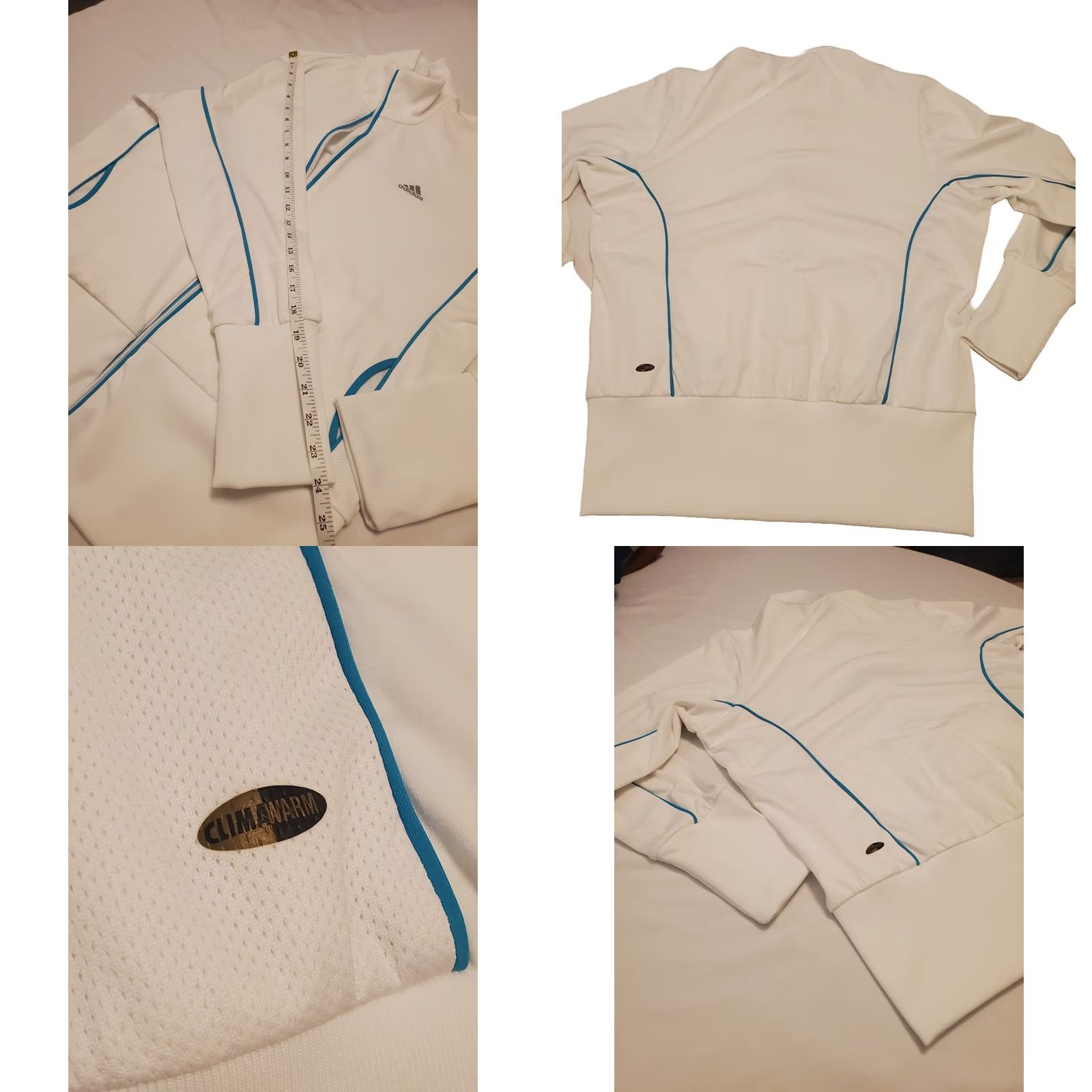 Adidas VINTAGE Adidas Supernova Clima365 Track Jacket White Womens Sz L Size L / US 10 / IT 46 - 9 Thumbnail