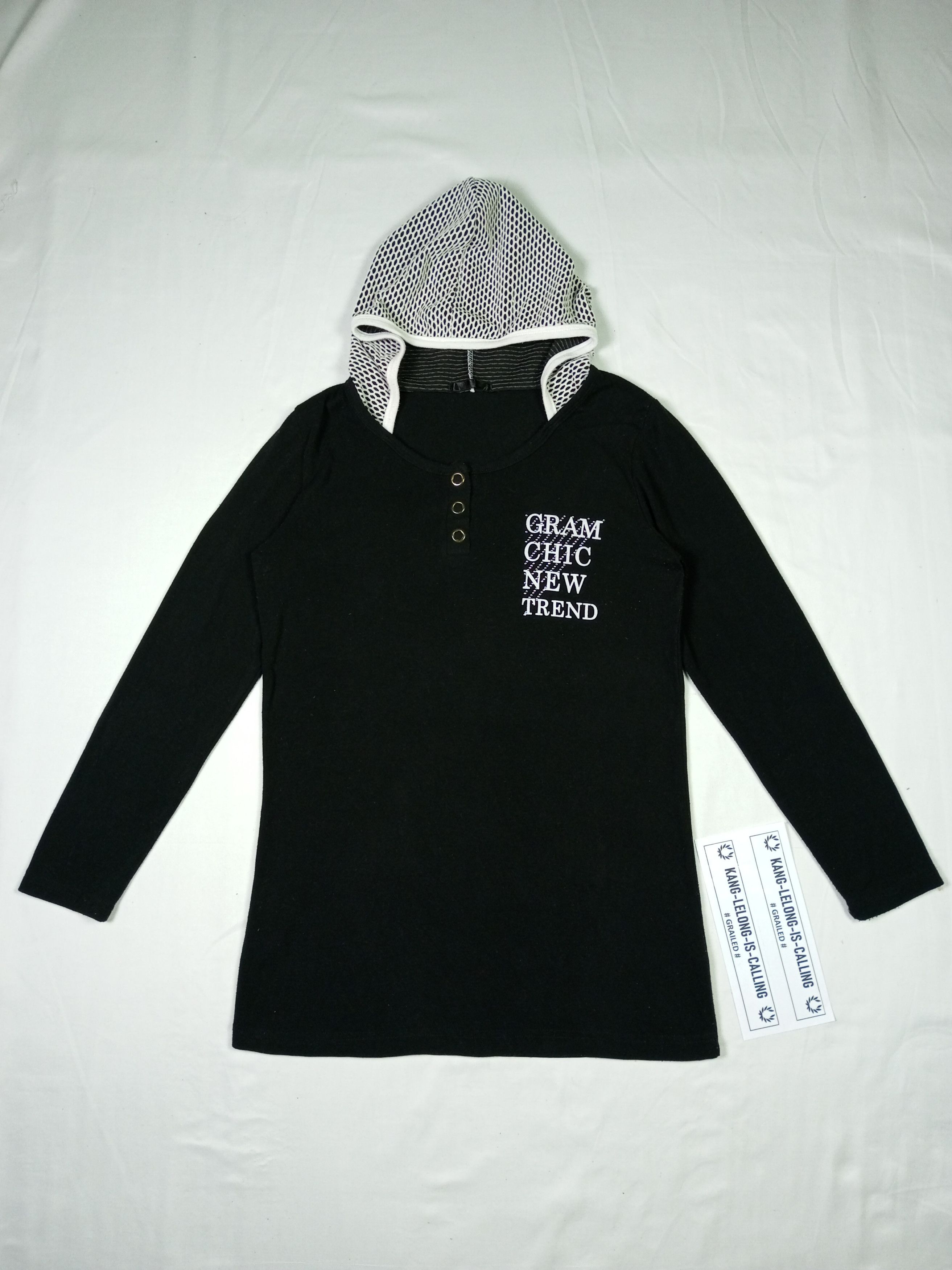 💸BINDINGOFFER💸UKNOWN LONG SLEEVE NET HOODIE JPN STYLED