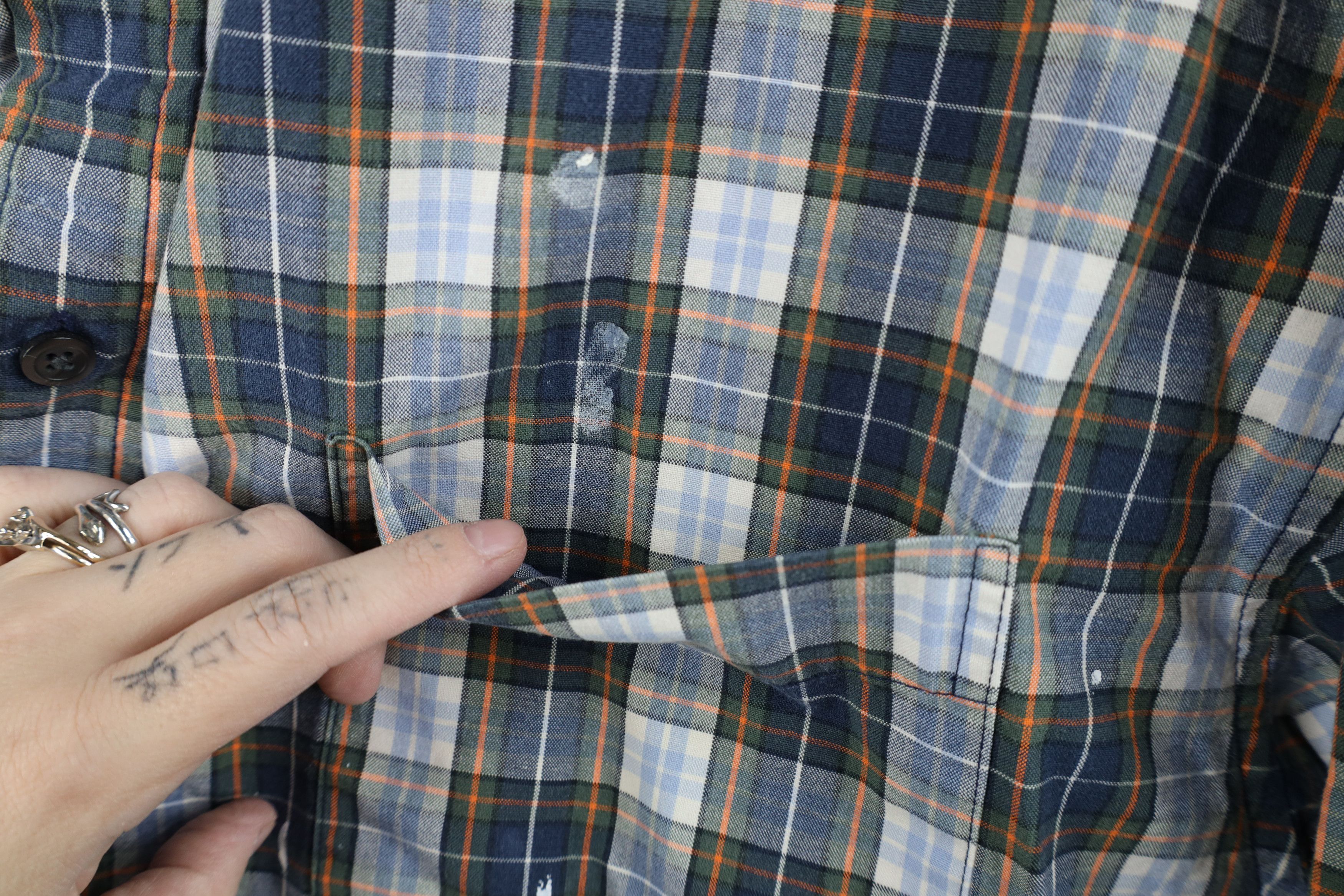 Gap Vintage 90s Gap Heavy Baggy Collared Button Down Shirt Plaid Size US XL / EU 56 / 4 - 5 Thumbnail
