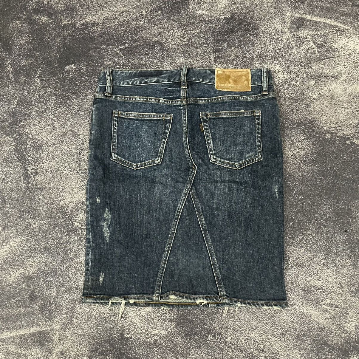 If Six Was Nine × Japanese Brand × Le Grande Bleu (L.G.B.) 90's Genuine Vintage GOA mini skirt jeans Size 30" / US 8 / IT 44 - 1 Thumbnail