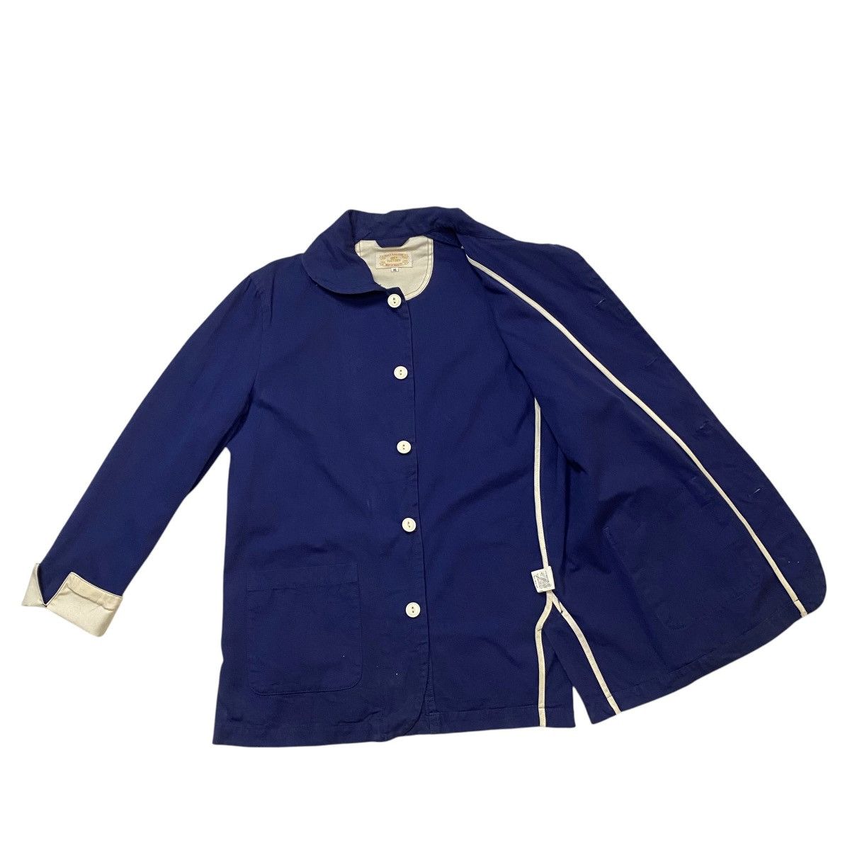 Vintage Vintage Joey Factory navy style shawl collar jacket Size US L / EU 52-54 / 3 - 6 Thumbnail