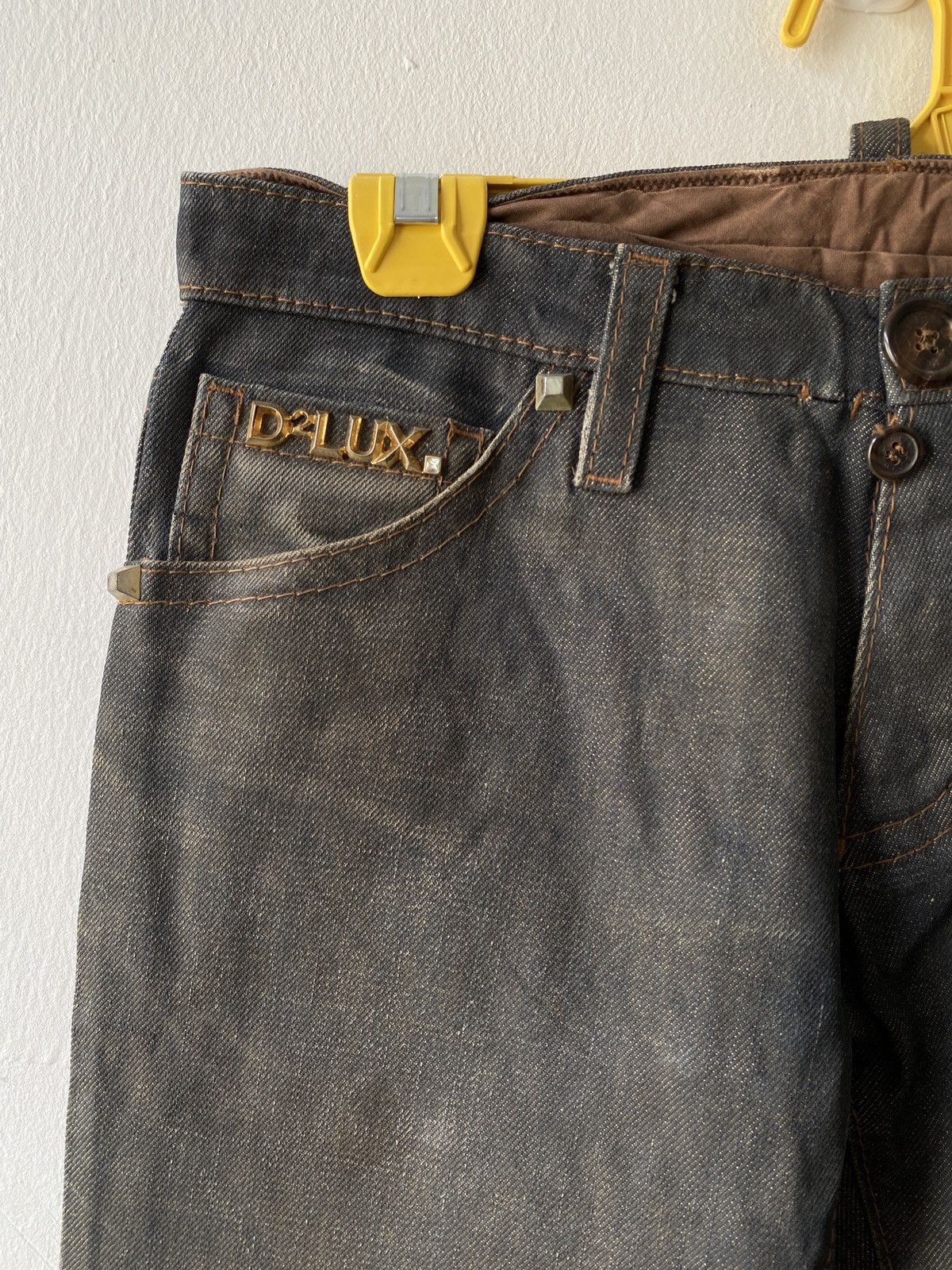 Dsquared2 Vintage Dsquared2 Waxed D2Lux Flare Denim Size US 29 - 8 Thumbnail