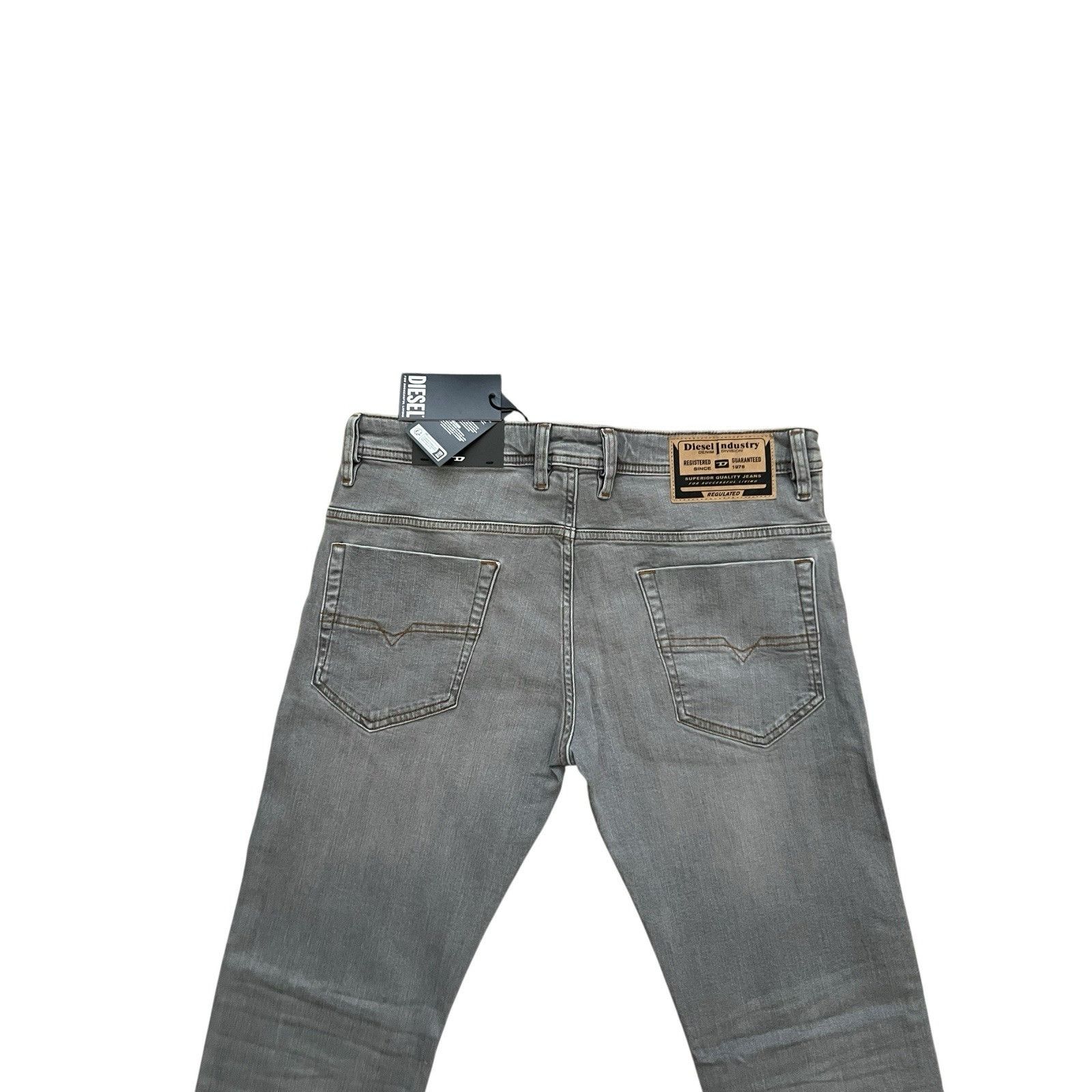 Diesel Diesel Mens Safado Straight Fit Jeans RB061 Grey Size 32/32 Size US 32 / EU 48 - 5 Thumbnail
