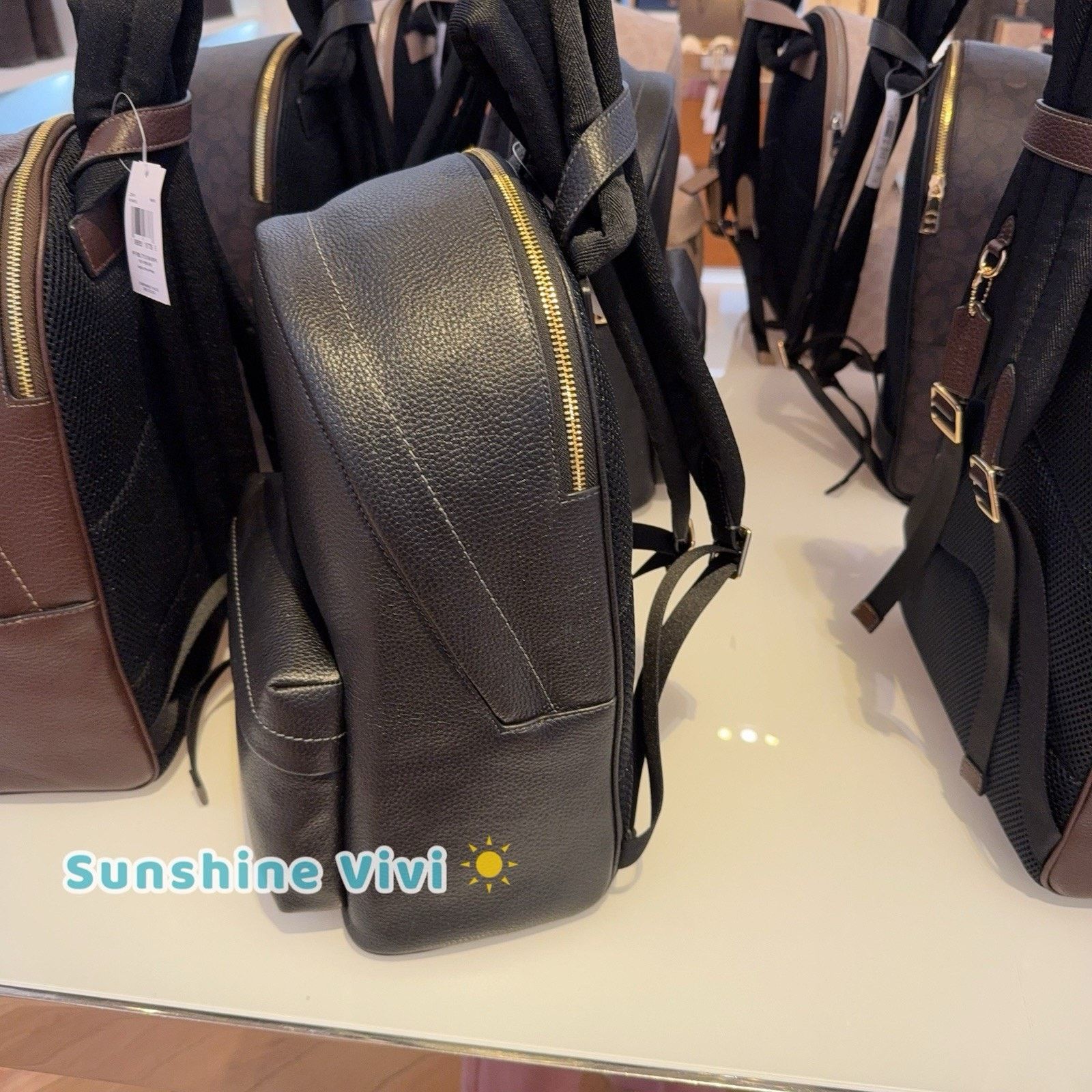 Coach NWT Coach Taylor Small Backpack In Leather CDW78 Gold/black Size ONE SIZE - 4 Thumbnail