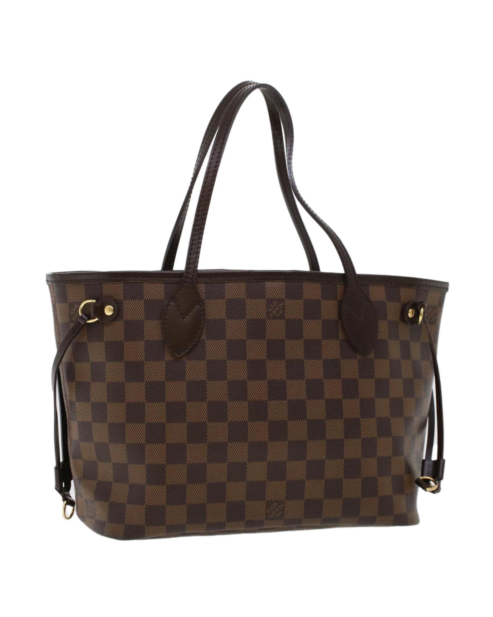 image of Louis Vuitton Damier Ebene Tote Bag in Damie Ebene, Women's