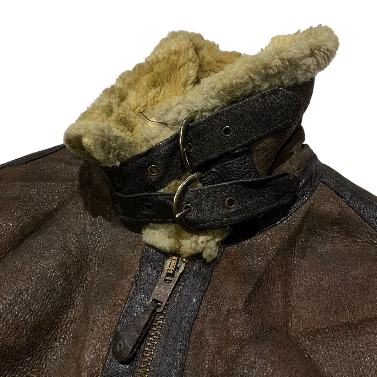 Schott × Vintage Vintage 90s schott bross inc b-3 usaf flight leather jacket Size US L / EU 52-54 / 3 - 5 Thumbnail