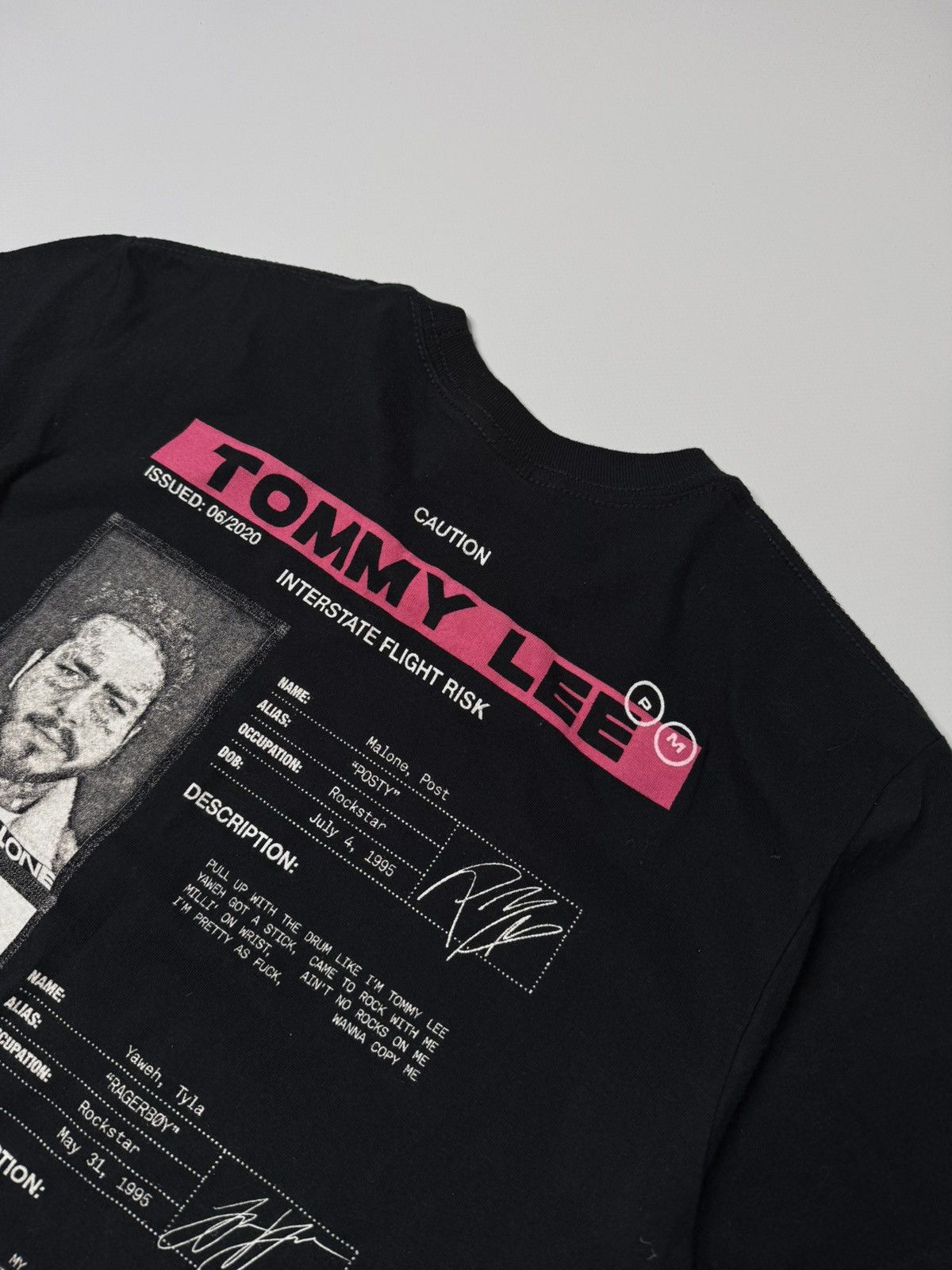 Rap Tees Posty Co Post Malone Tyla Yaweh rap tee tommy lee y2k skater Size US S / EU 44-46 / 1 - 2 Thumbnail