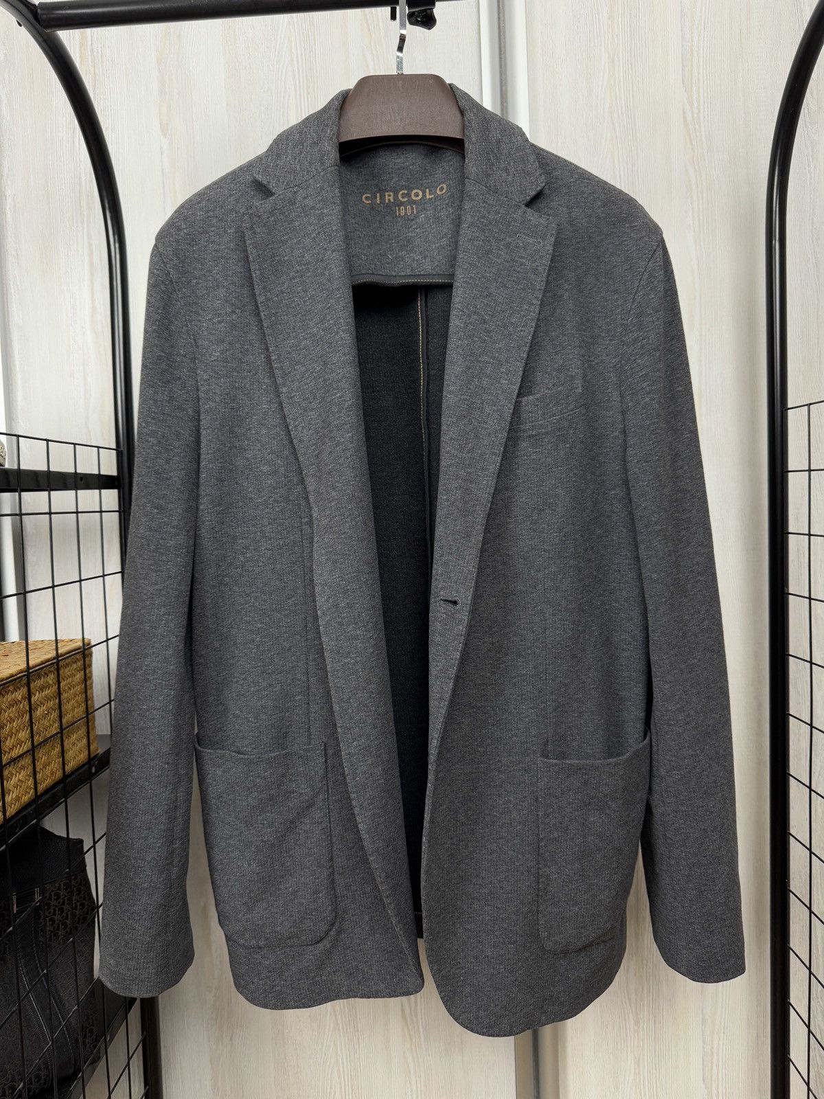 Circolo 1901 Circolo 1901 proudly easy grey 2 button soft blazer Size 46R - 3 Thumbnail