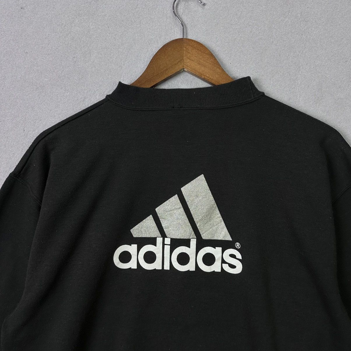 Adidas Vintage Adidas Crewneck Sweatshirt Made in USA Double Logo Size US L / EU 52-54 / 3 - 5 Thumbnail