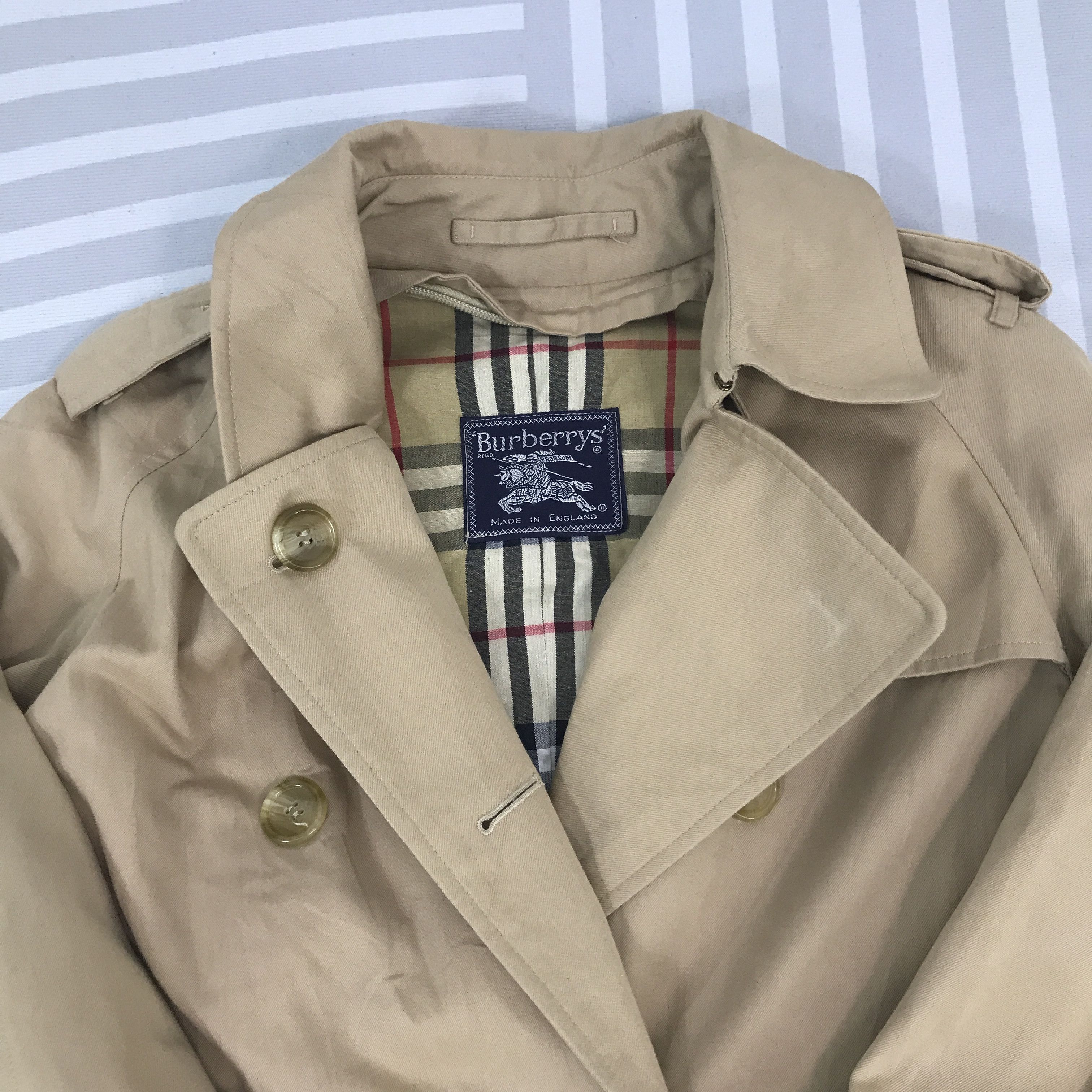 Burberry × Vintage Vintage Burberry bondage button parkas Jacket Size US M / EU 48-50 / 2 - 8 Thumbnail