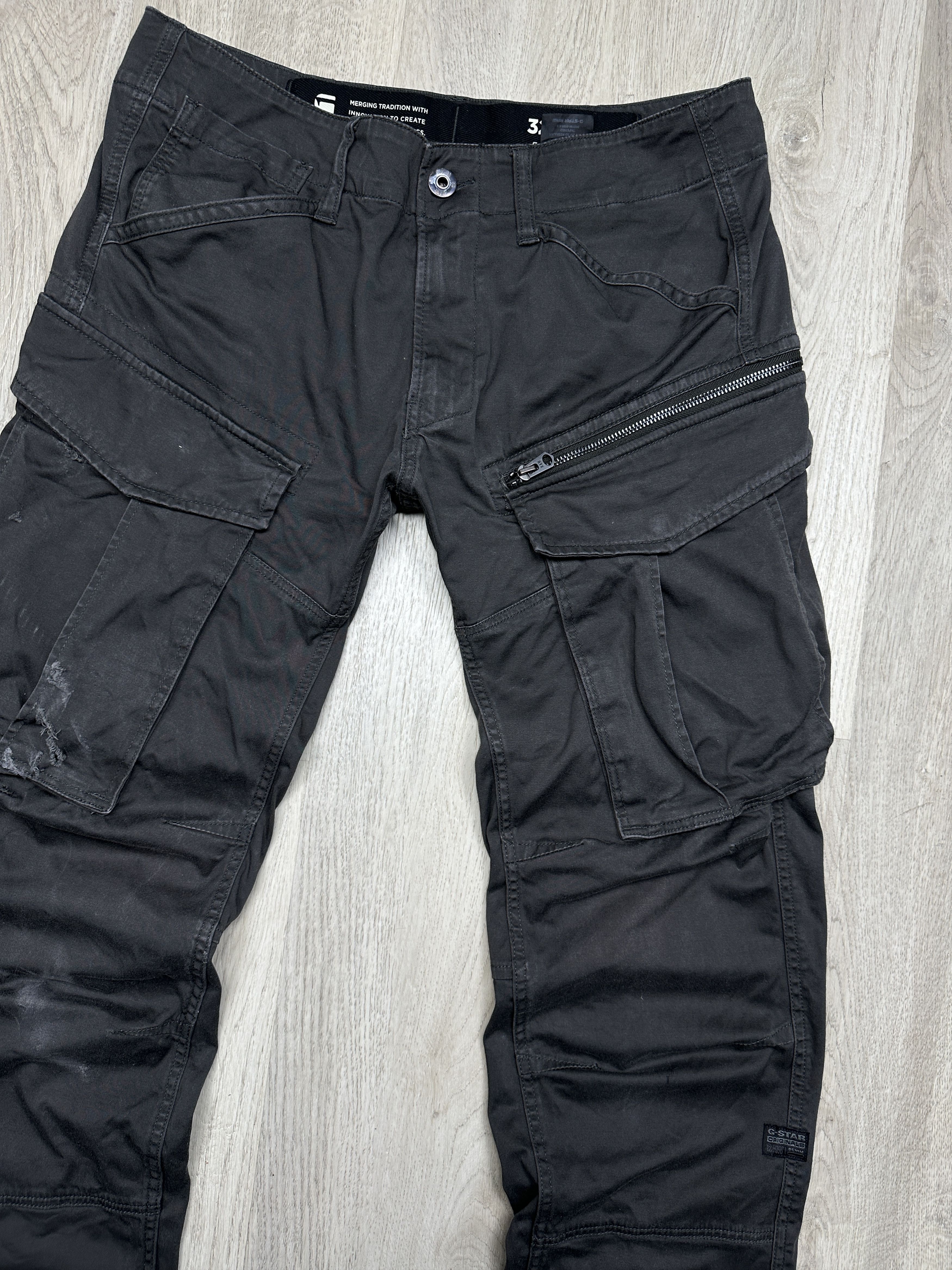 G-Star G Star Raw Mens Rovic Zip 3D Regular Tapered Cargo Pants Size US 32 / EU 48 - 2 Thumbnail
