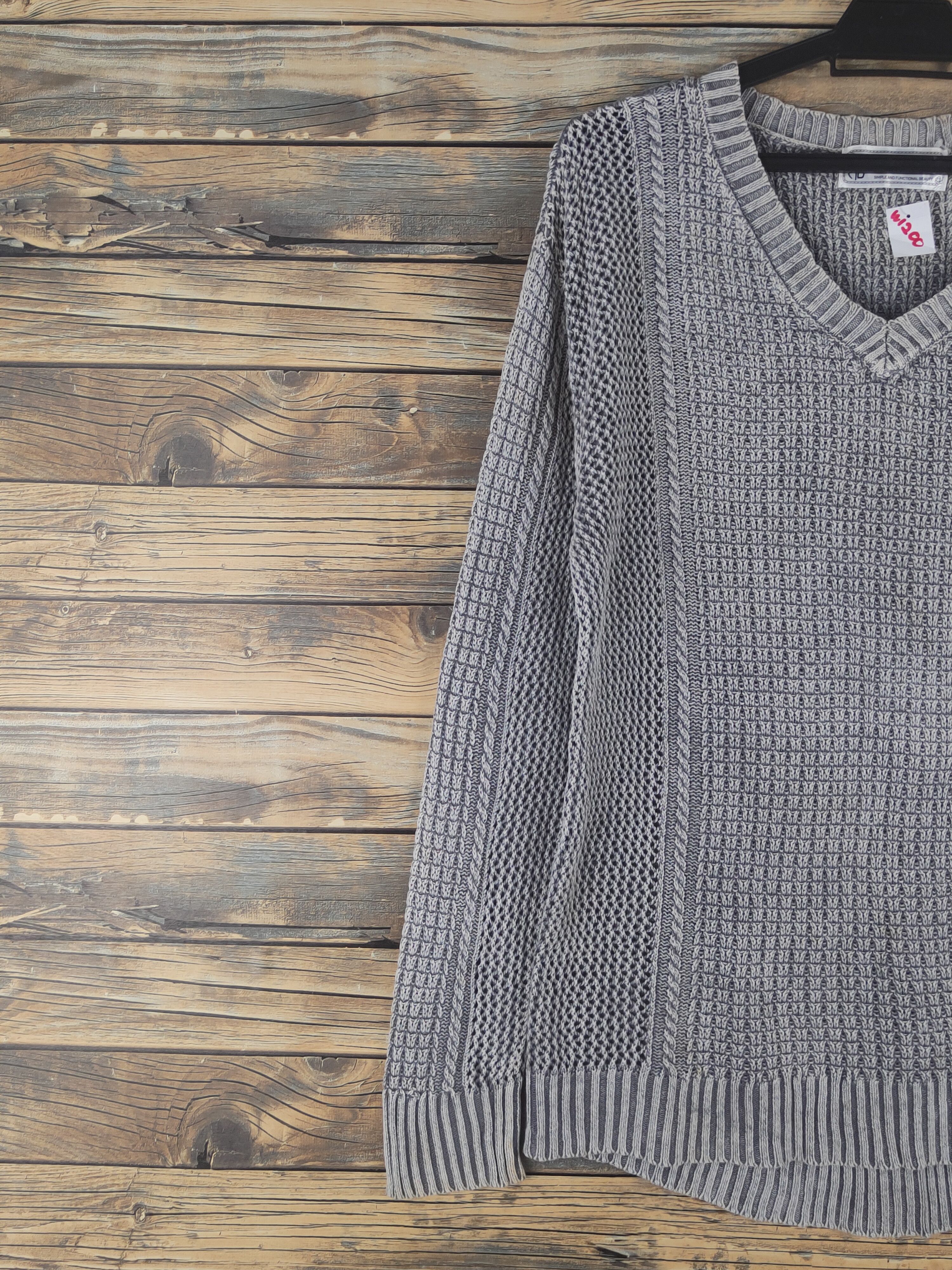 Aran Isles Knitwear × Japanese Brand × Vintage Mill Braws Dark Gray Faded Sweatshirts #W1200 Size US M / EU 48-50 / 2 - 3 Thumbnail