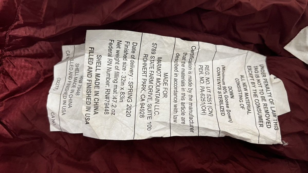 Marmot Marmot CWM Fill 800 (Negotiable Price) Size ONE SIZE - 3 Thumbnail