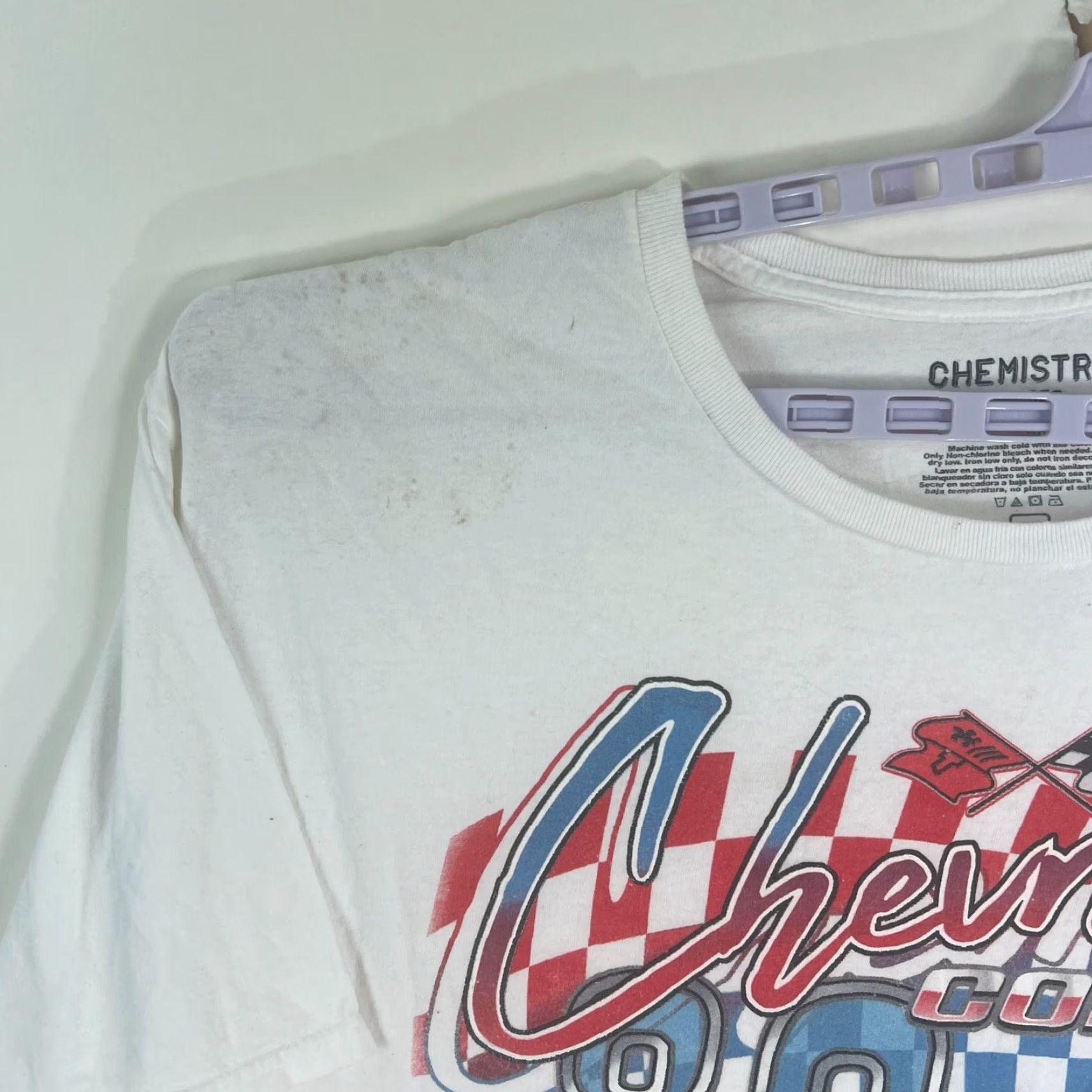 Alchemist Chevrolet Corvette T Shirt Graphic Mens 3XL Short Sleeve White Chemistry Tag Size US XXL / EU 58 / 5 - 3 Thumbnail