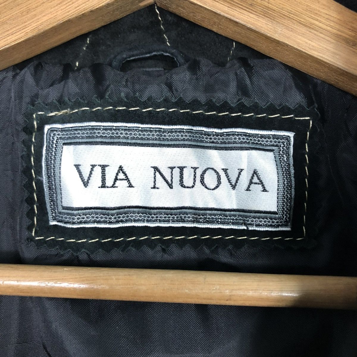 Japanese Brand 🔥VINTAGE LEATHER JACKET BIKER VIA NUOVA ISSEY MIYAKE Size US M / EU 48-50 / 2 - 20 Thumbnail