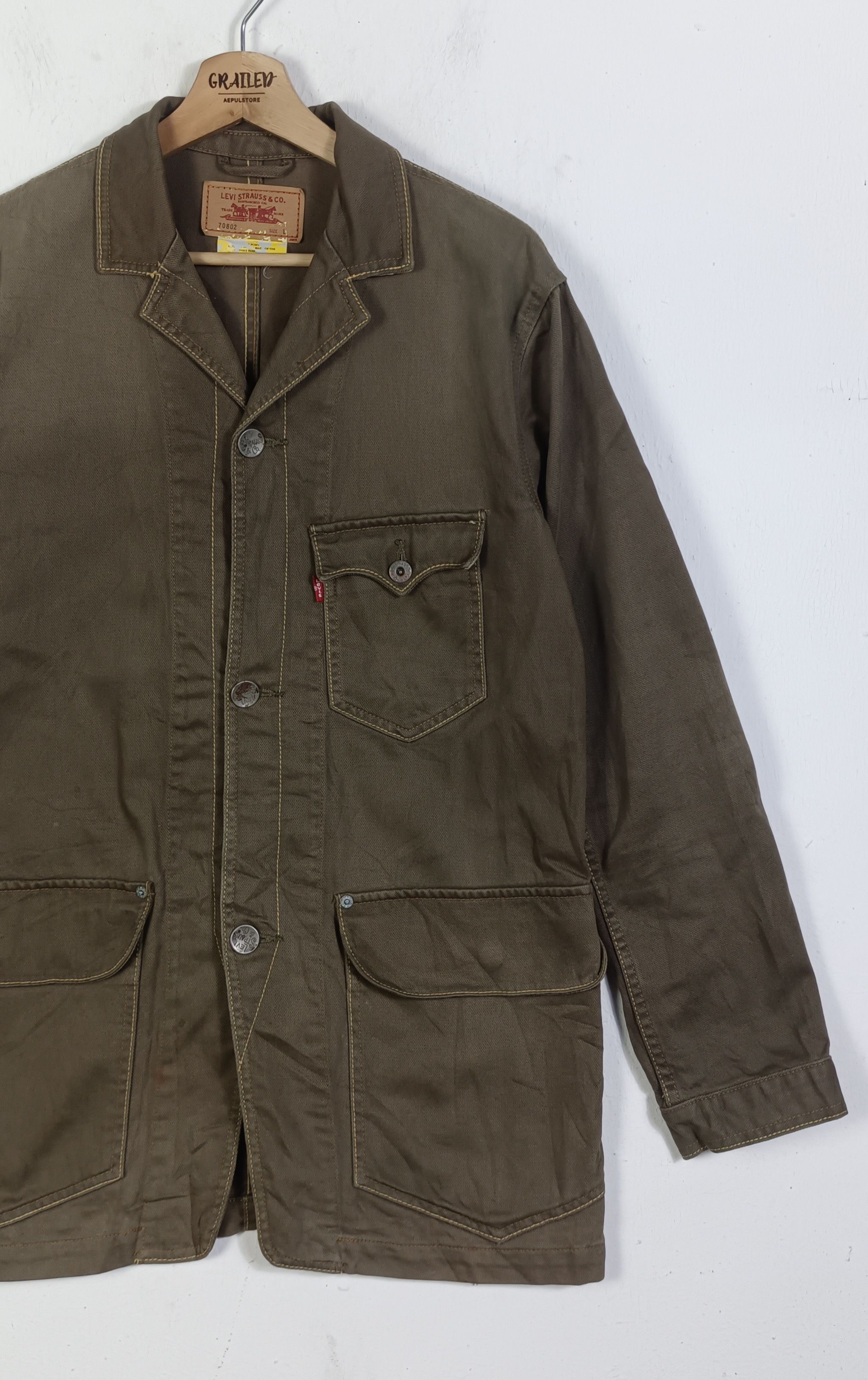 Levi's Vintage Clothing Rare Vintage🔥 Levi's Worker Western Pocket Jacket Size US L / EU 52-54 / 3 - 5 Thumbnail