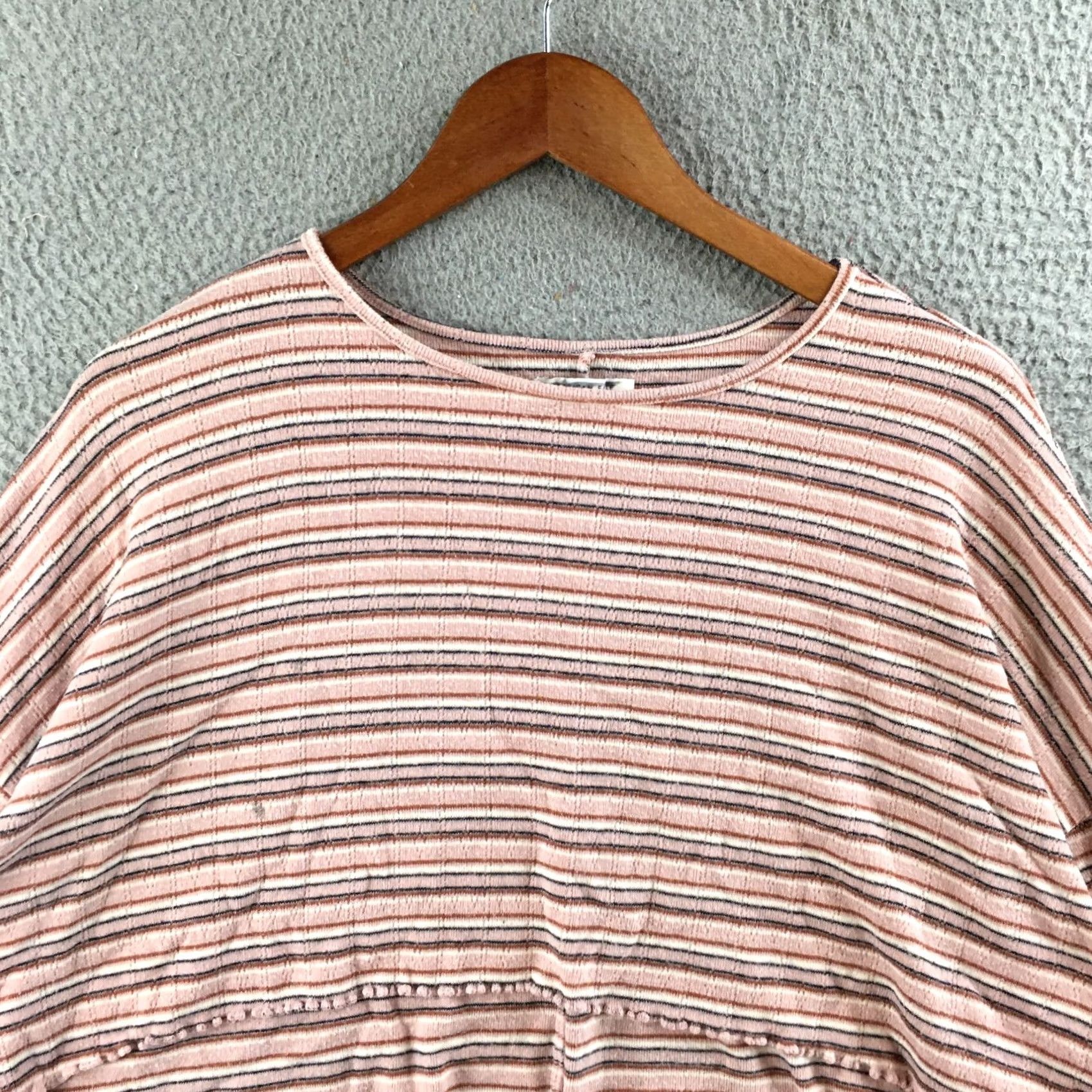 American Eagle Outfitters American Eagle Outfitters Sweatshirt Womens XS Multicolor Stripe Long Sleeve Casual Pullover Crew Neck Knit Logo Size XS / US 0-2 / IT 36-38 - 2 Thumbnail