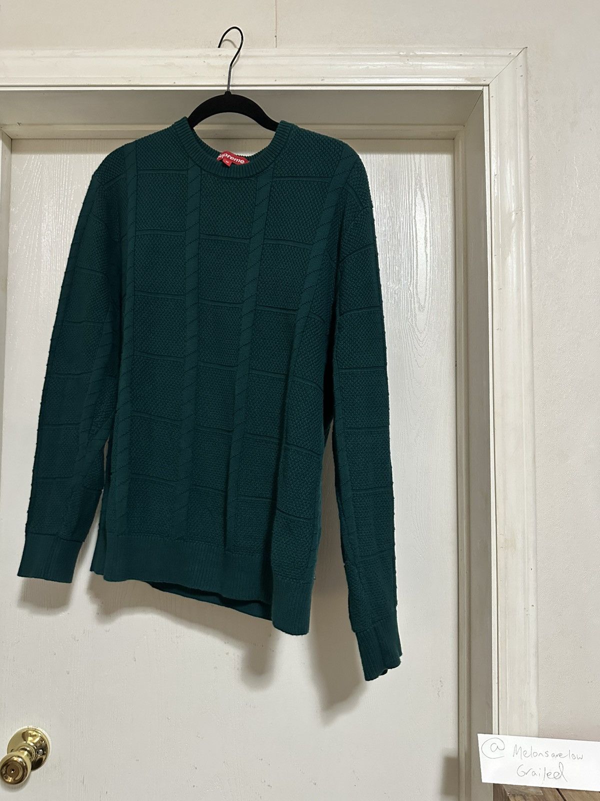 Supreme Supreme Jacquard Sweater - Medium, Green Size US M / EU 48-50 / 2 - 1 Thumbnail