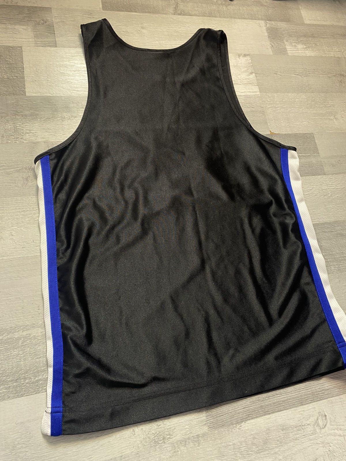 Nike Vintage Nike Team Sports Tank Top Jersey Black Blue XL Y2K Size US XL / EU 56 / 4 - 4 Thumbnail
