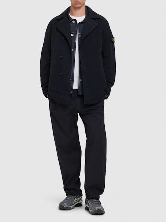 Stone Island o1lsvrm0425 Double Breasted Peacoat in Navy Size US XL / EU 56 / 4 - 4 Thumbnail