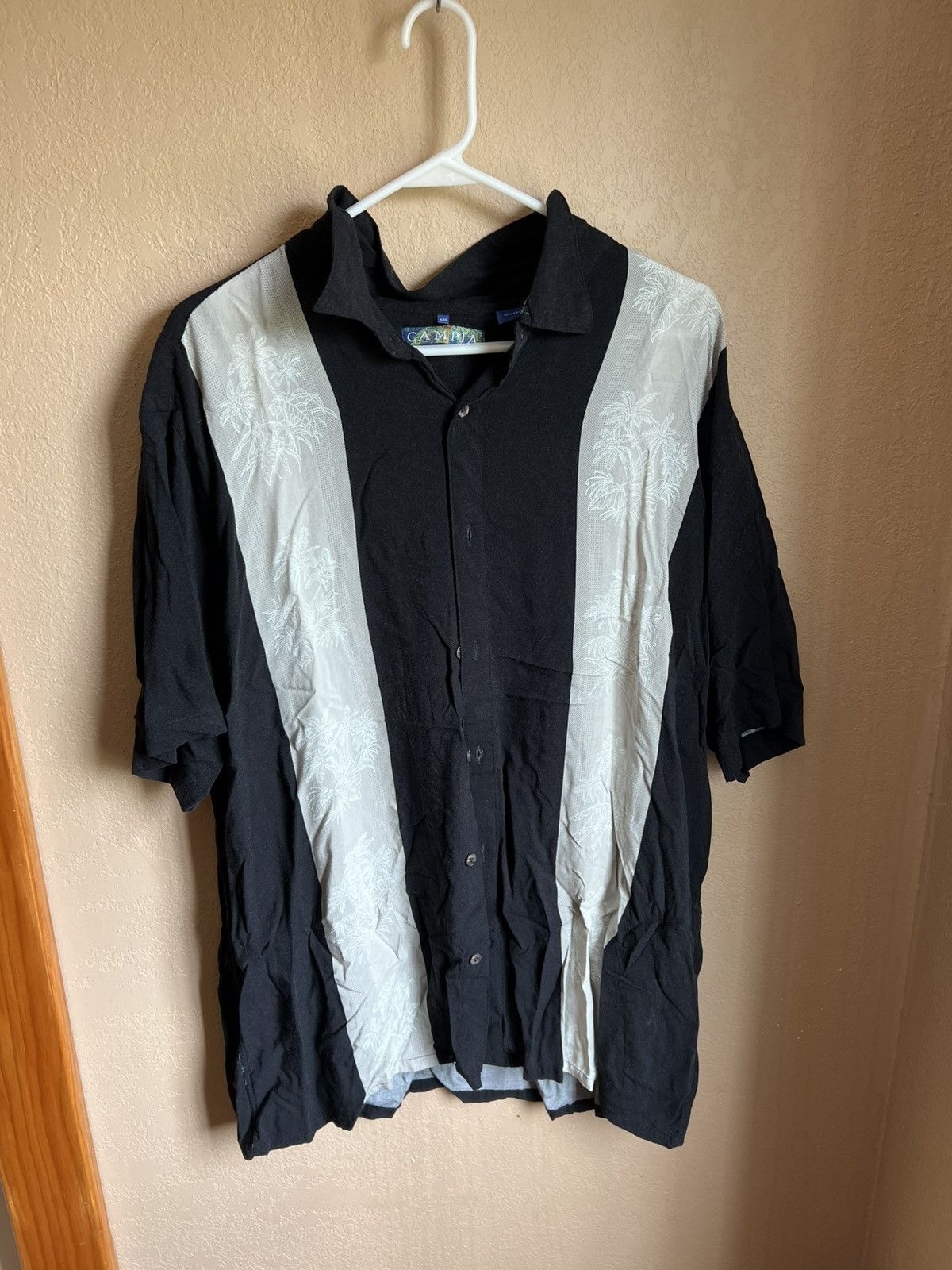 Campia Moda Black & White Floral Pattern Campia Button Down - XXL Size US XXL / EU 58 / 5 - 1 Thumbnail