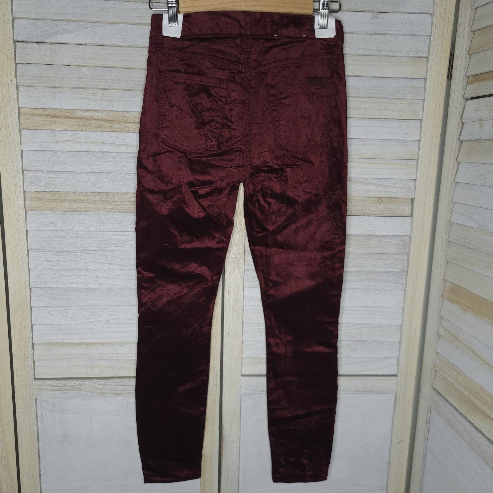 7 For All Mankind 7 For All Mankind Velvet Skinny Jeans Size 25 in Wine Size 25" / US 0 / IT 36 - 11 Thumbnail