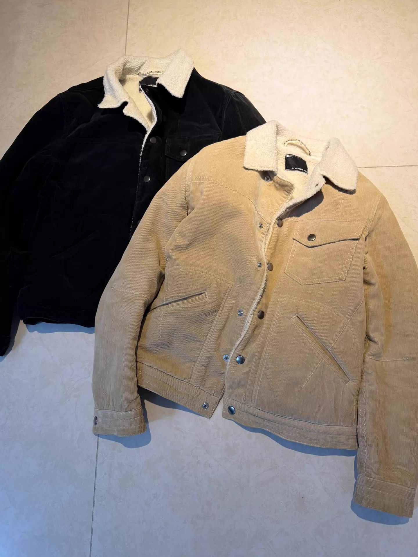 Number (N)ine number nine corduroy jacket 9/10 khaki/beige/black S/L Size US S / EU 44-46 / 1 - 1 Thumbnail