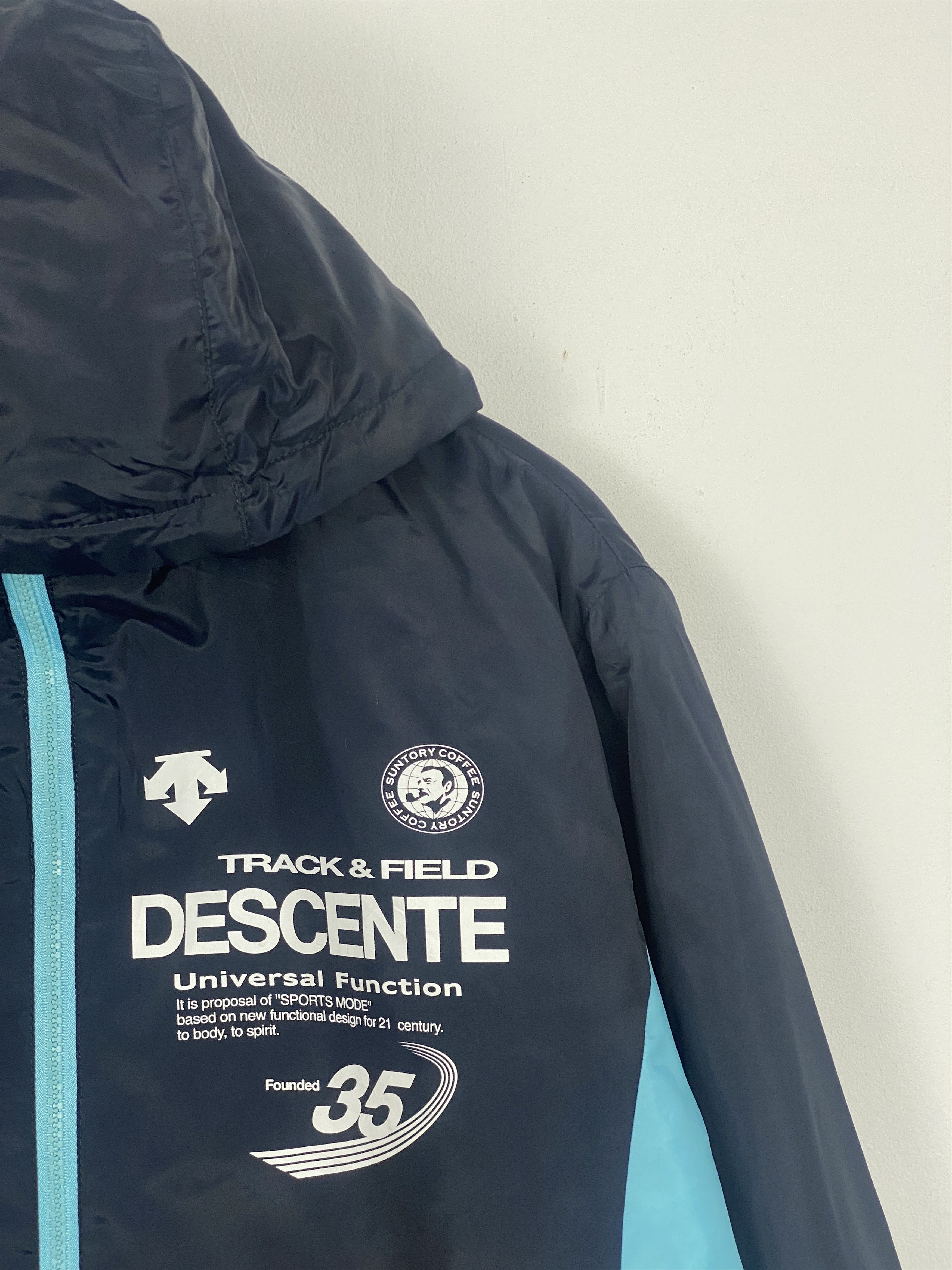 Descente Vintage Suntory Coffee X Descente Zipper Ups Jacket AH0074 Size US L / EU 52-54 / 3 - 6 Thumbnail
