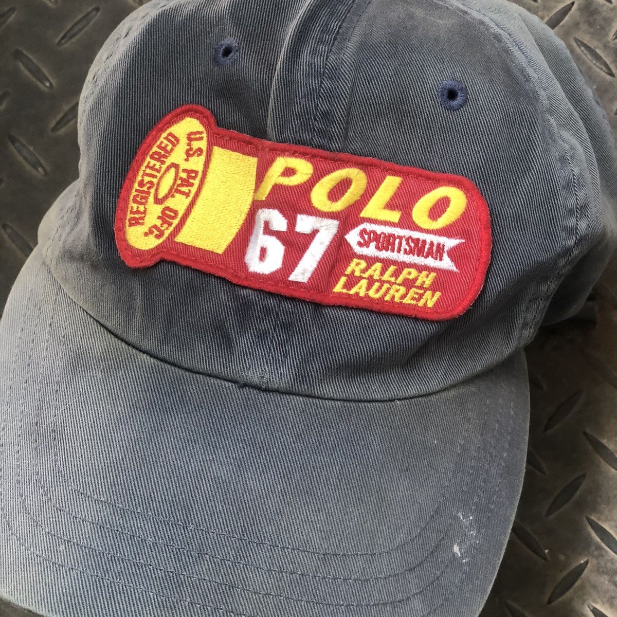 Polo Ralph Lauren 🔥RARE🔥 Vintage Polo Sportsman 67 Sunfaded Hat Size ONE SIZE - 3 Thumbnail