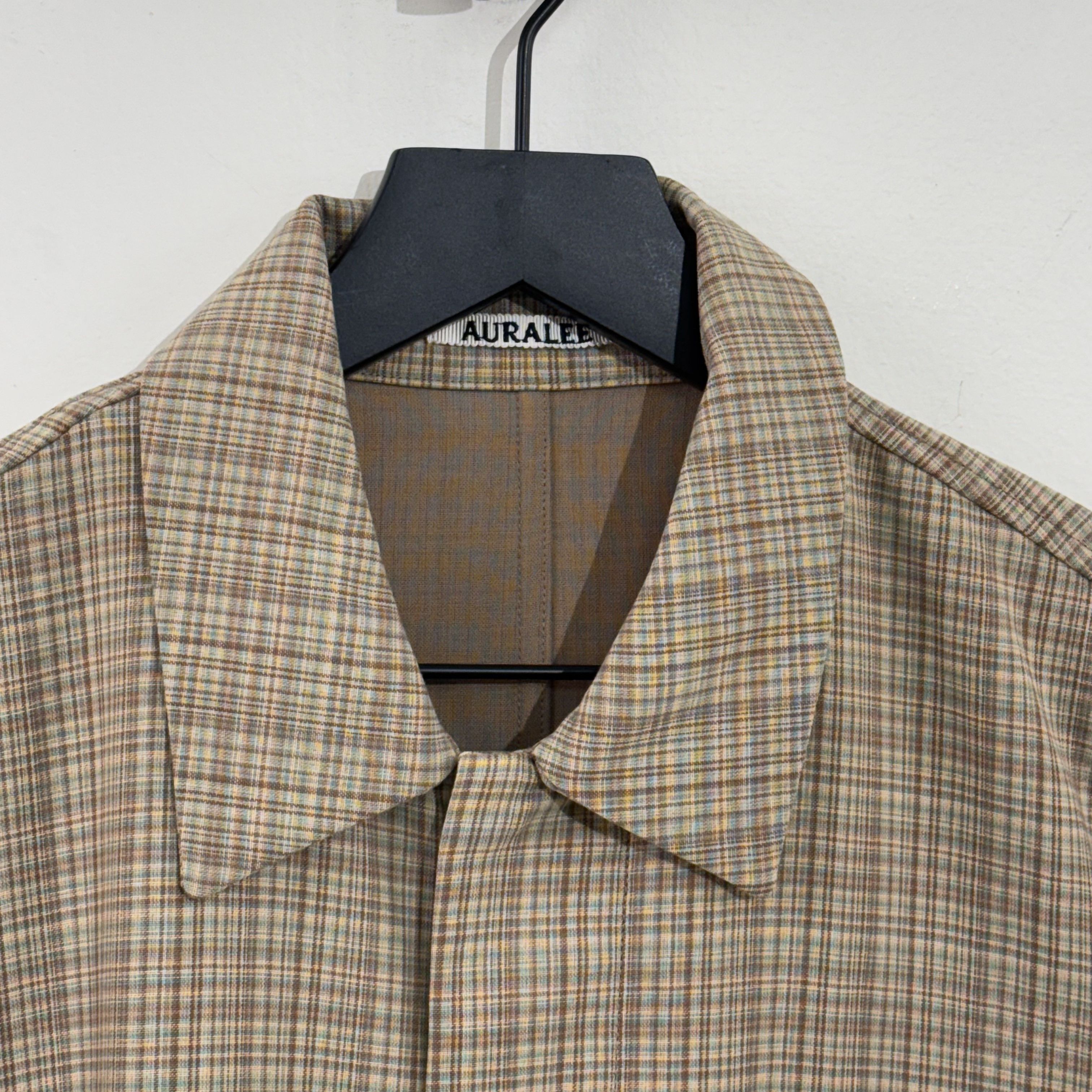 Auralee Auralee Hard Twist Wool Check Blouson Size US L / EU 52-54 / 3 - 3 Thumbnail