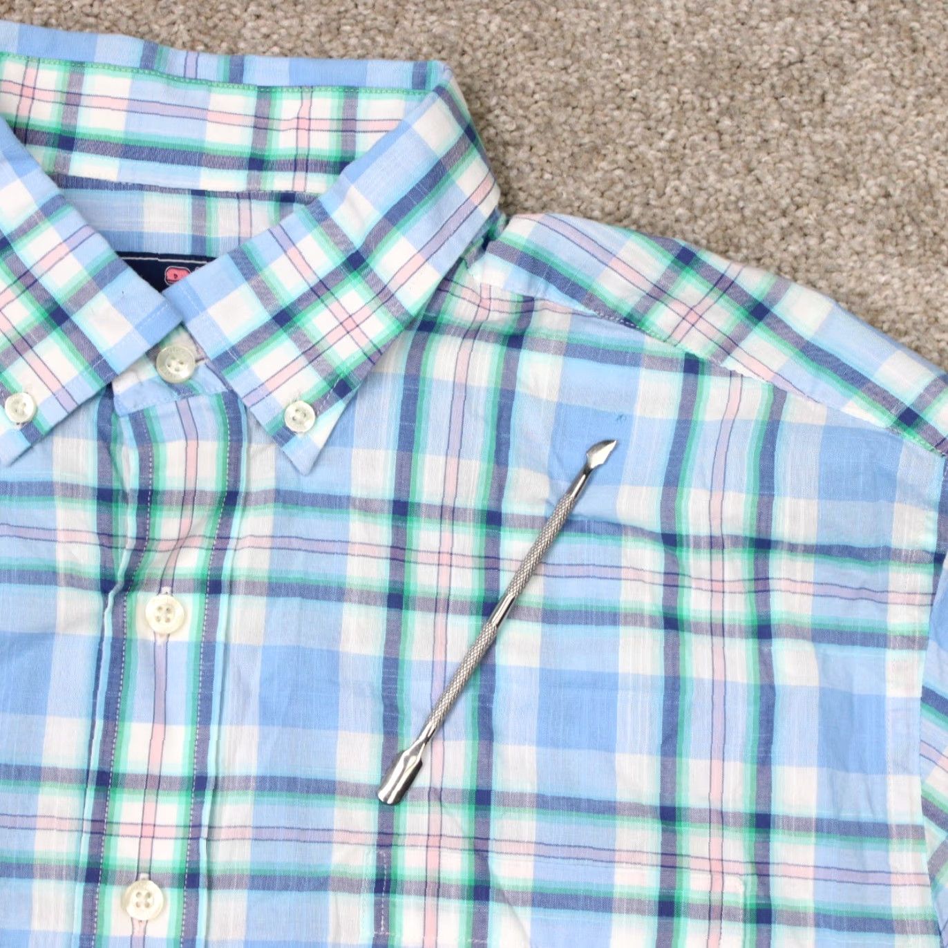 Vineyard Vines Vineyard Vines Murray Shirt Mens Large Blue/Pink Classic Fit Long Sleeve Cotton Button-Up Shirt Size US L / EU 52-54 / 3 - 6 Thumbnail