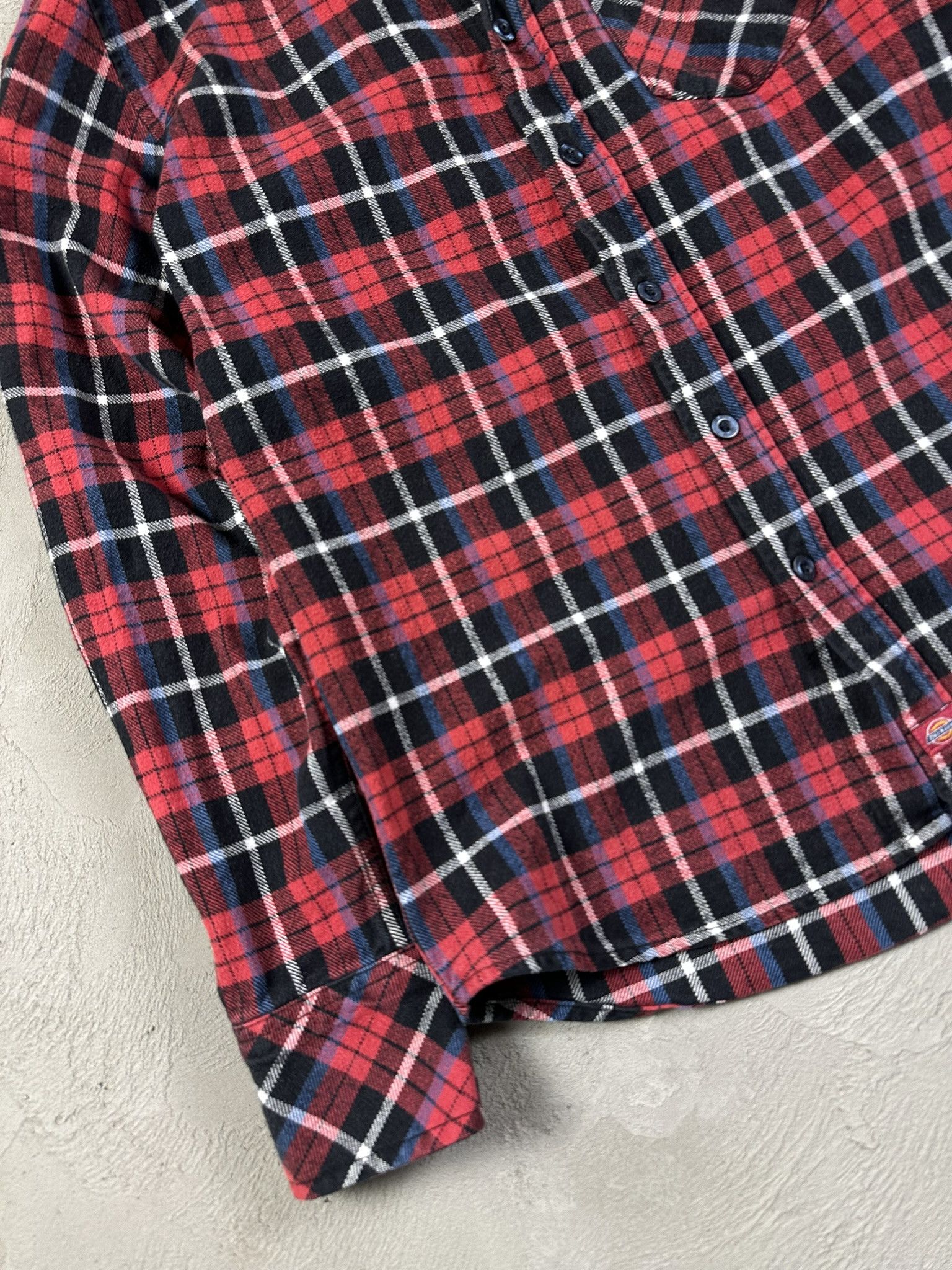 Dickies Vintage Y2k Dickies Flannel Checked Button Up Shirt Size US S / EU 44-46 / 1 - 6 Thumbnail