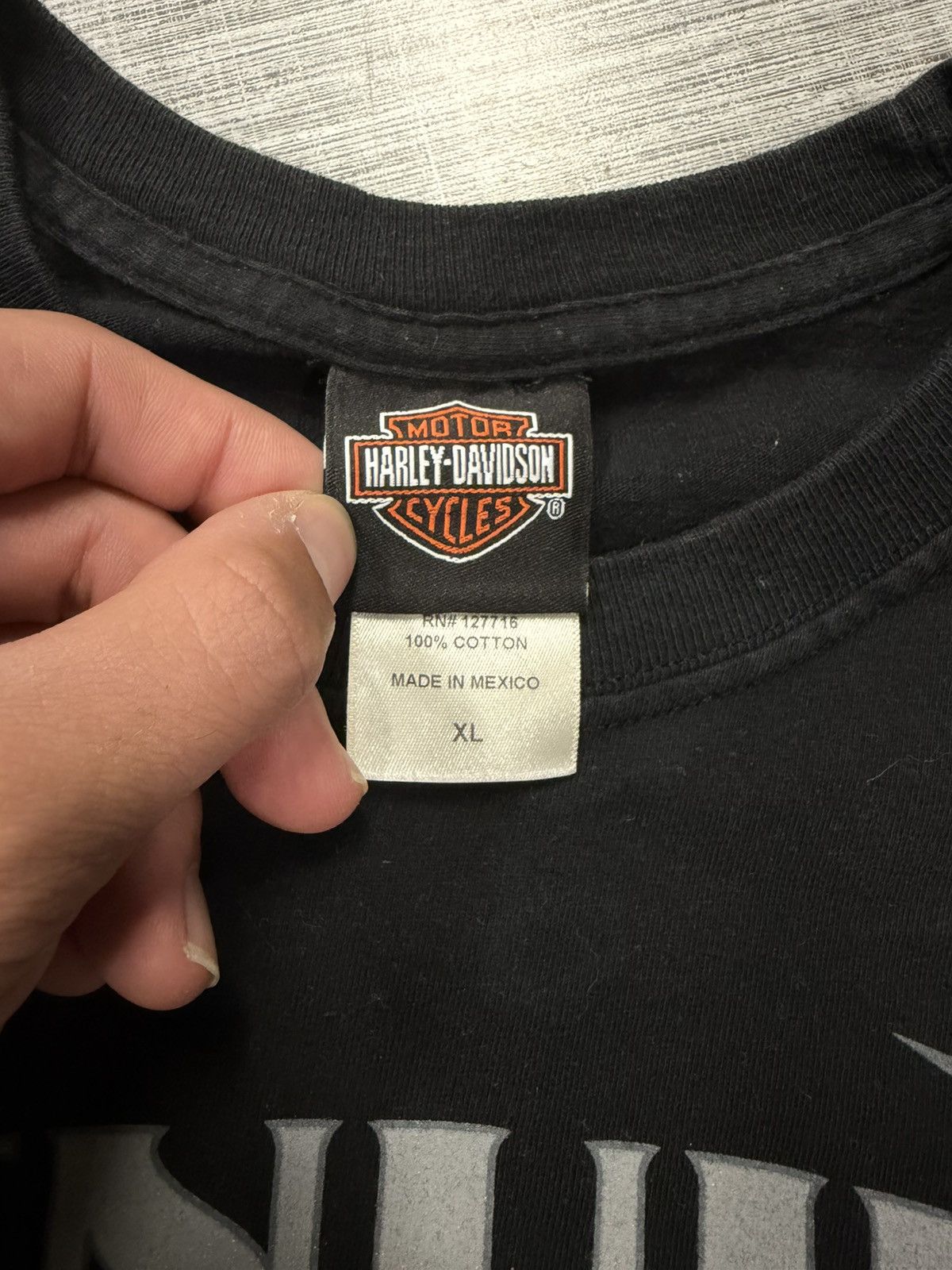Harley Davidson Late 2000s Vintage Harley Davidson Flame LongSleeve Tee Size US XL / EU 56 / 4 - 6 Thumbnail