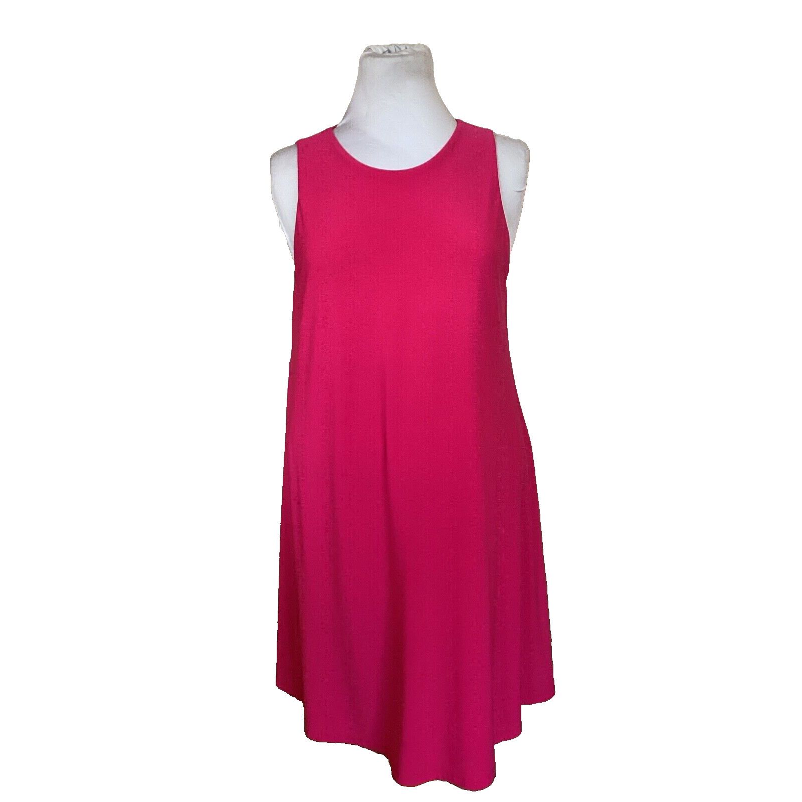 Ralph Lauren RALPH LAUREN HOT BARBIE PINK A-LINE SLINKY TANK DRESS 10 Size L / US 10 / IT 46 - 1 Thumbnail