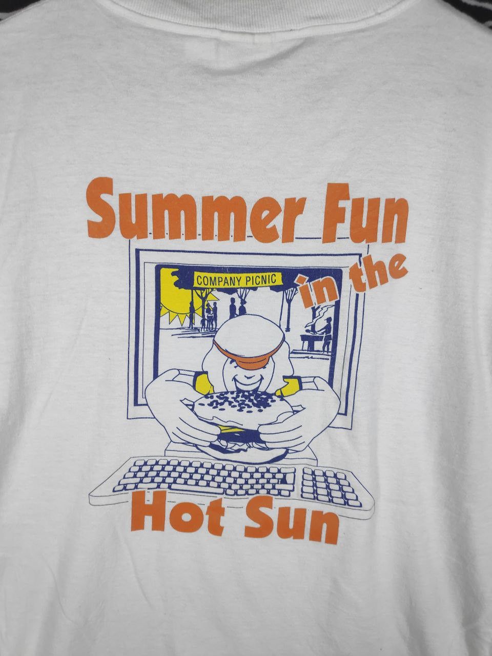 Vintage Vtg 00s Alcatel Mobile Phone Pop Art Promo Tee Size M Size US M / EU 48-50 / 2 - 4 Thumbnail