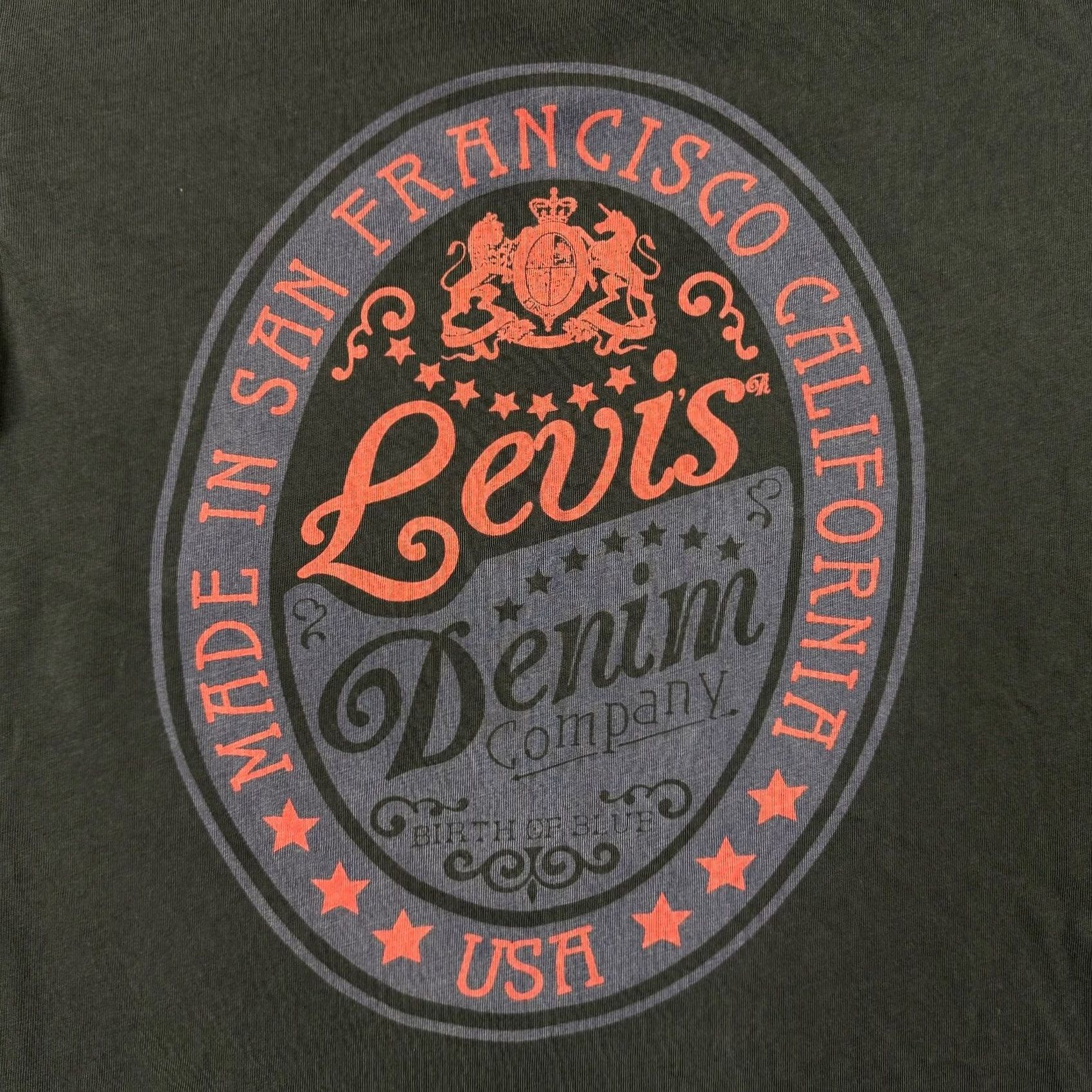 Levi's Levi's T Shirt Mens Medium Black Short Sleeve Casual Adults Strauss Denim Tee Size US M / EU 48-50 / 2 - 2 Thumbnail
