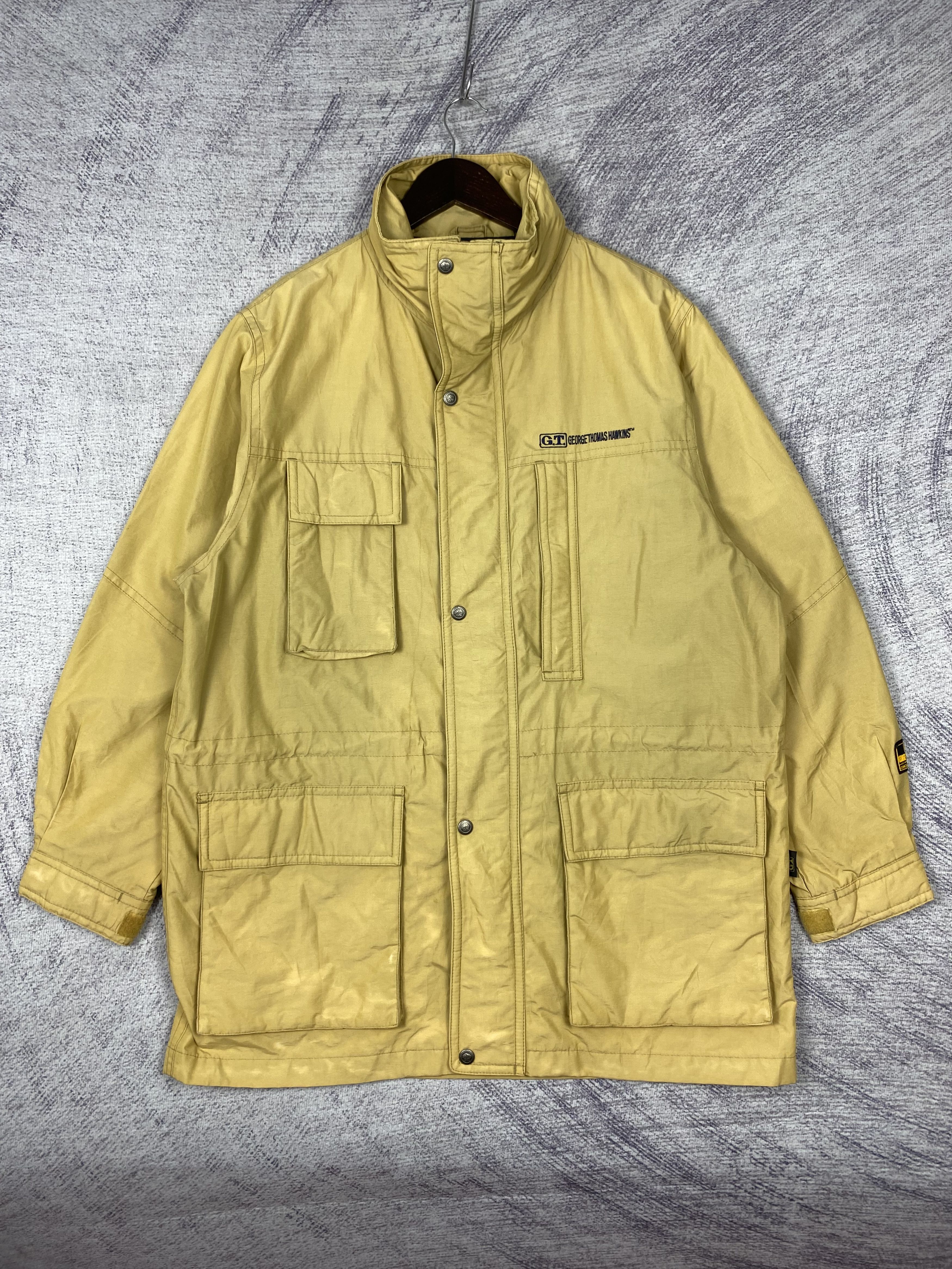 Japanese Brand Vintage George Thomas Hawkins Full Zip Utility Jacket Size US L / EU 52-54 / 3 - 1 Thumbnail