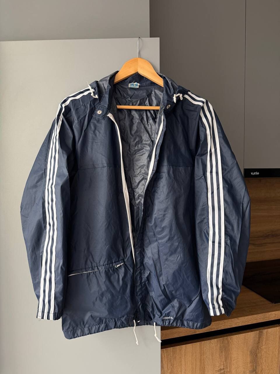 Adidas Rare Vintage 80’s Adidas Ventex Blue Raincoat Fullzip Jacket Size US L / EU 52-54 / 3 - 2 Thumbnail