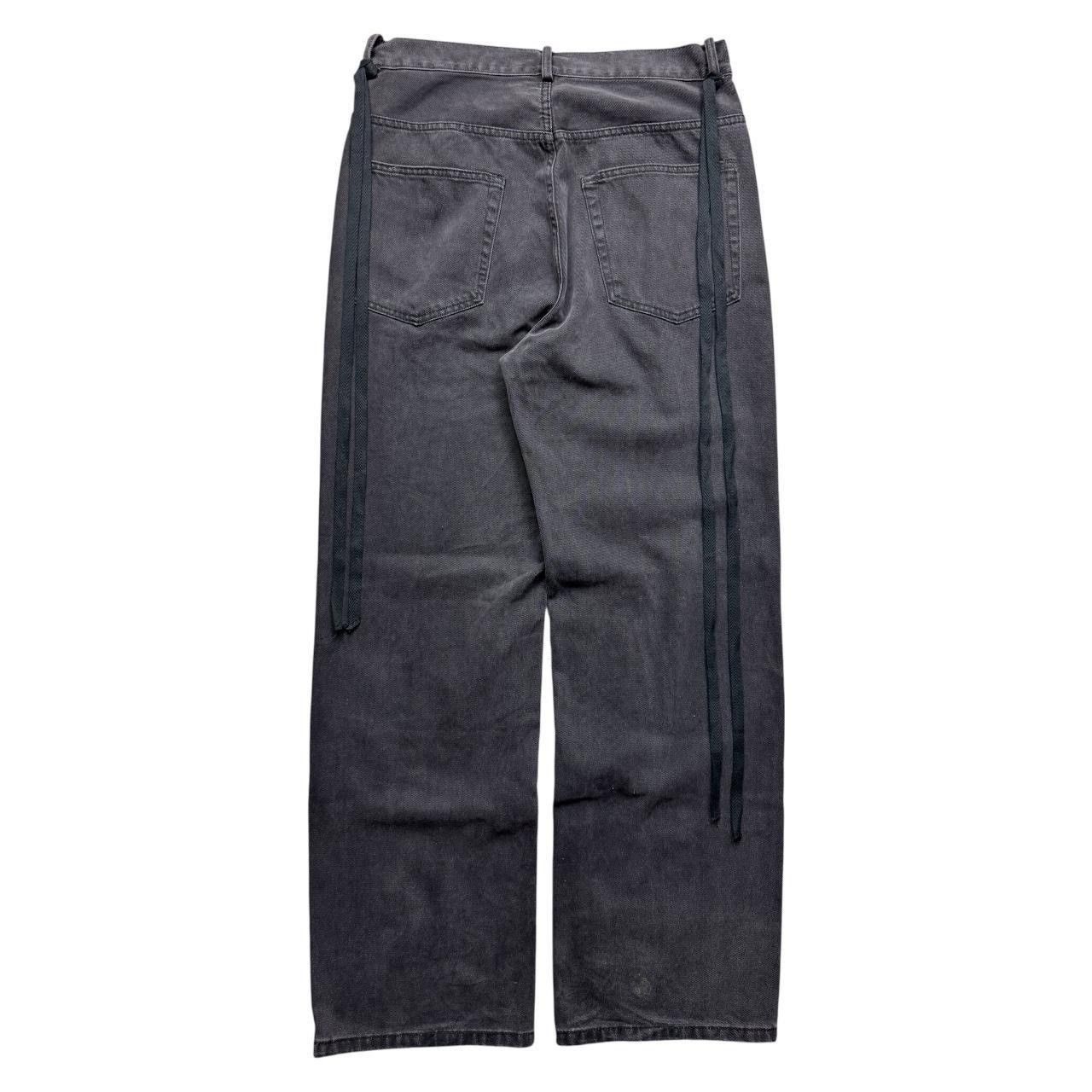 Ann Demeulemeester Ann demeulemeester ss2023 wide leg jeans with two laces Size US 33 - 3 Thumbnail