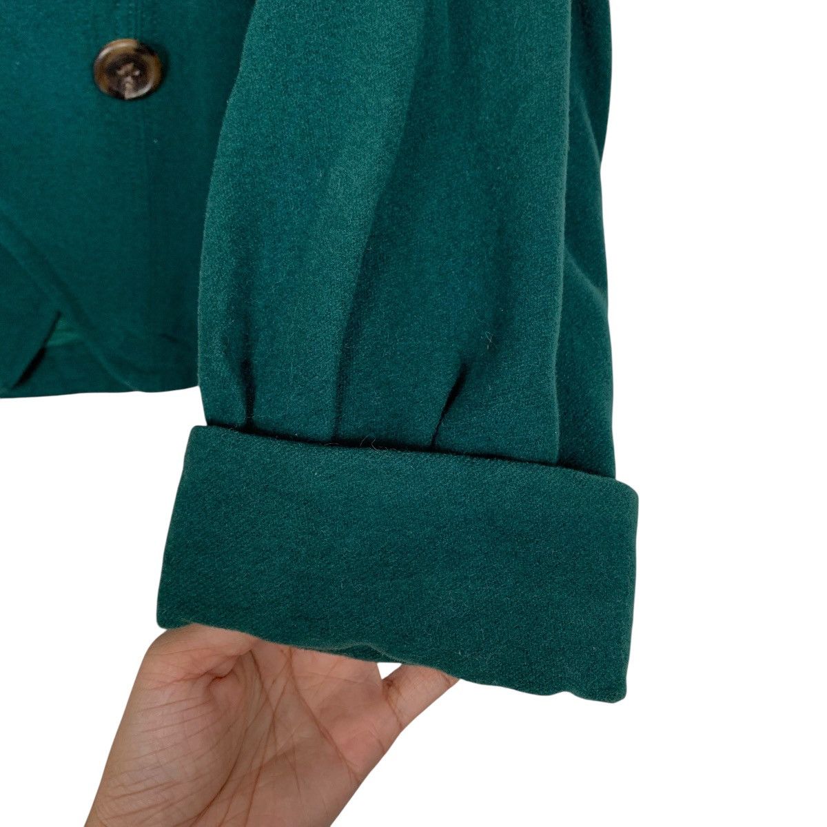 Lancel Lancel Green Wool Jacket Size M / US 6-8 / IT 42-44 - 13 Thumbnail