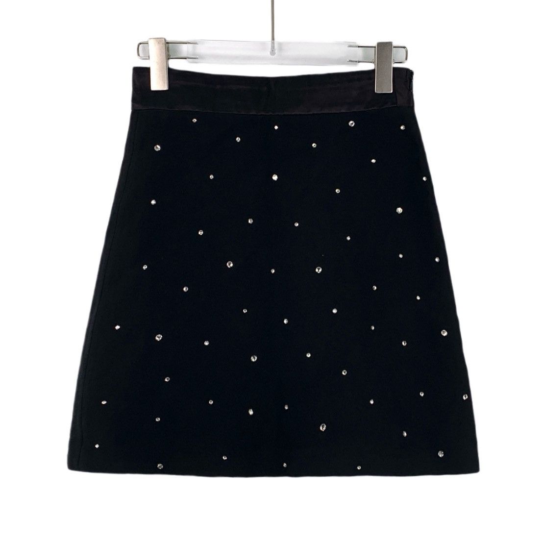 Miu Miu Miu Miu Black Diamond Encrusted Casual Halter Dress Size 25" / US 0 / IT 36 - 1 Thumbnail