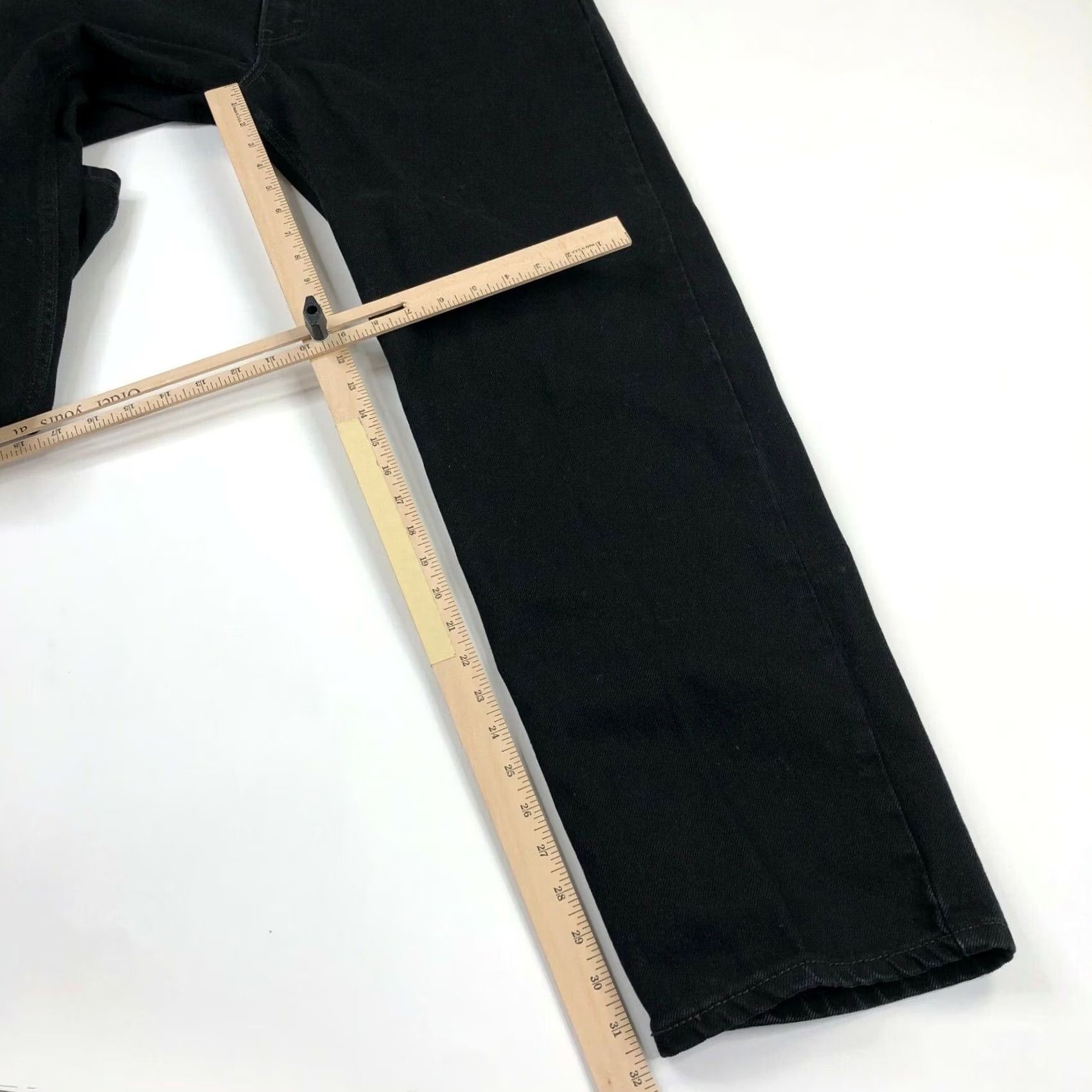 Levi's Levis 550 Relaxed Fit Jeans 38 x 34 Black Denim USA 90s Grunge Orange Tab Mens Jeans Size US 36 / EU 52 - 4 Thumbnail