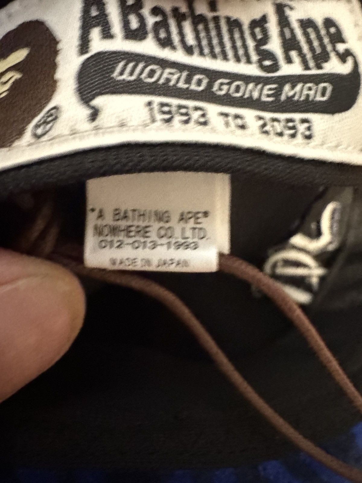 Bape BAPE Bape Logo Monogram Velour Cap. Size Medium Size 36 - 4 Thumbnail