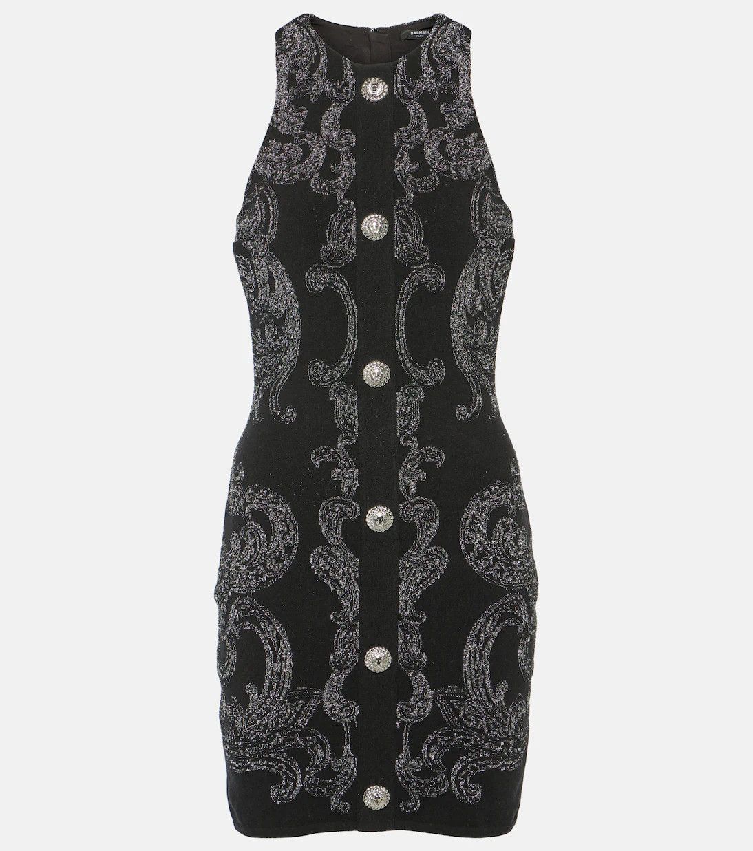 Balmain o1y0525 Mini Dress in Black Size S / US 4 / IT 40 - 1 Thumbnail