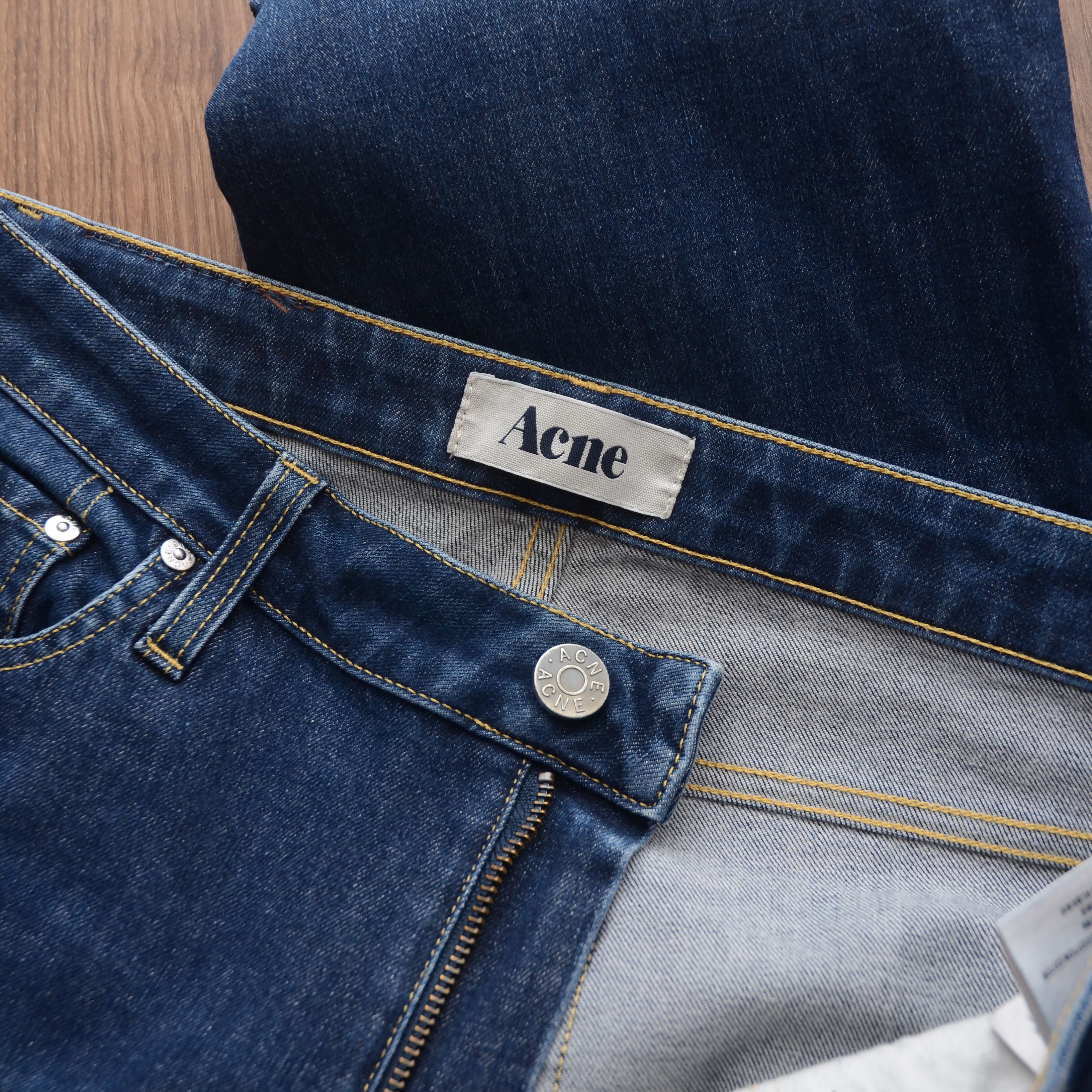 Acne Studios Acne Studios Flex S Wet Blue Denim Jeans 31x34 Stretch Size 31" - 14 Thumbnail