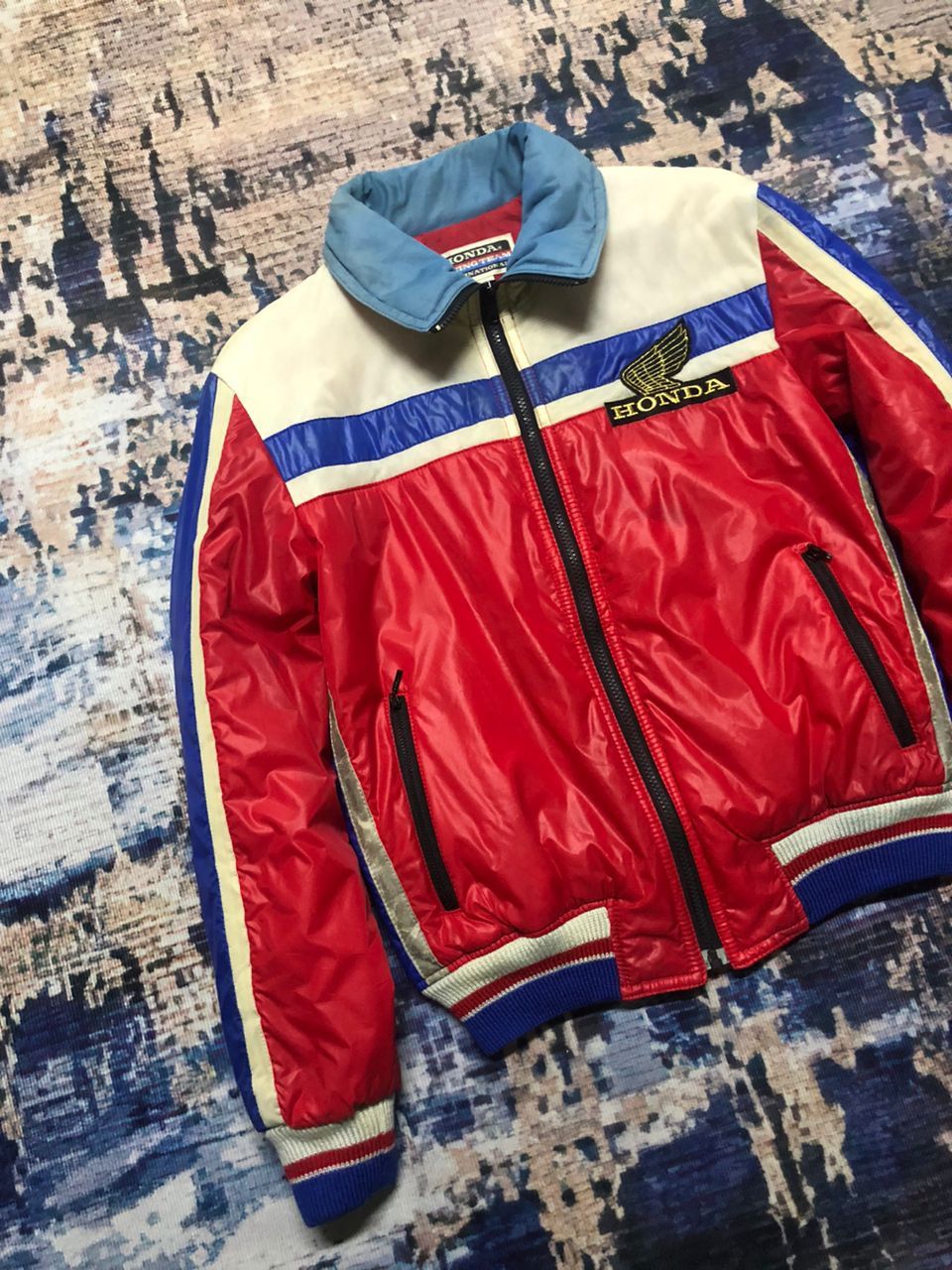 Honda Vintage 90s Honda Racing Team Puffer Jacket Size US M / EU 48-50 / 2 - 10 Thumbnail