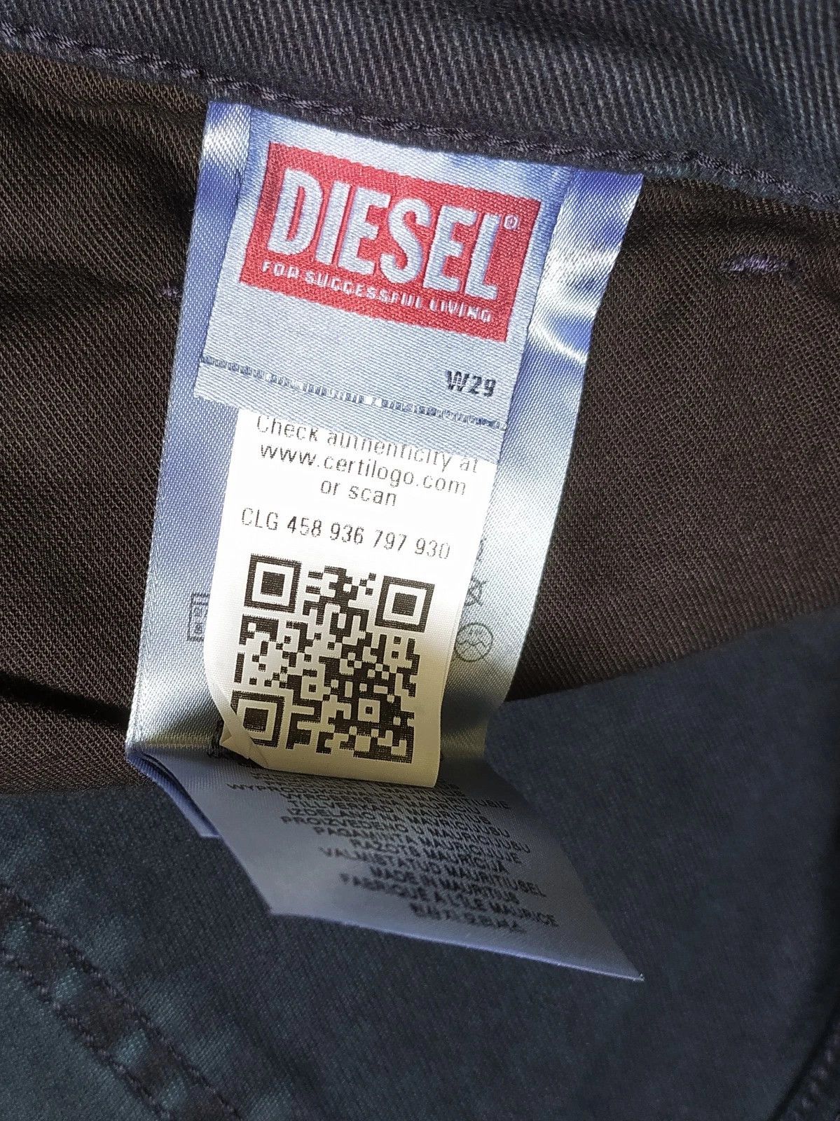 Diesel Diesel 2019 D-STRUKT L.34 MENS JEANS SLTP/9705 Size US 29 - 8 Thumbnail