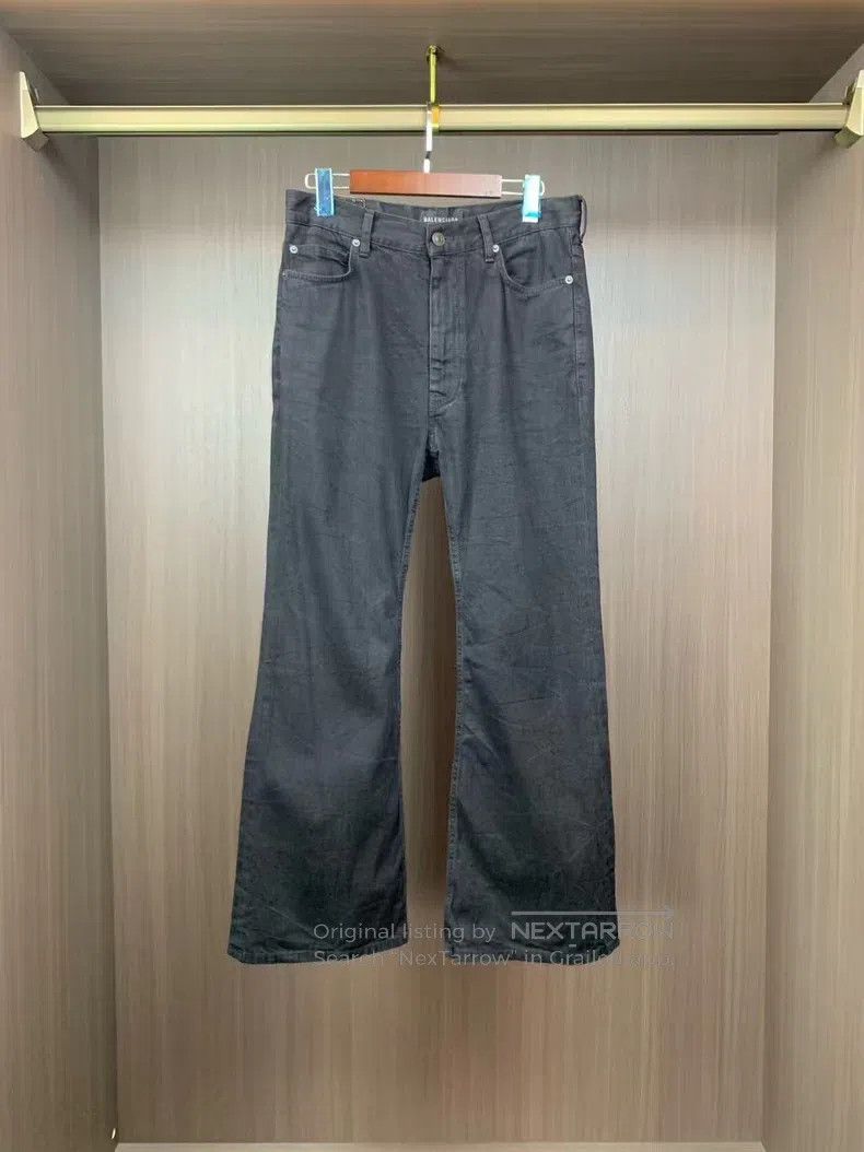 Balenciaga Balenciaga size M Flared Denim Pants Size US 27 - 1 Thumbnail