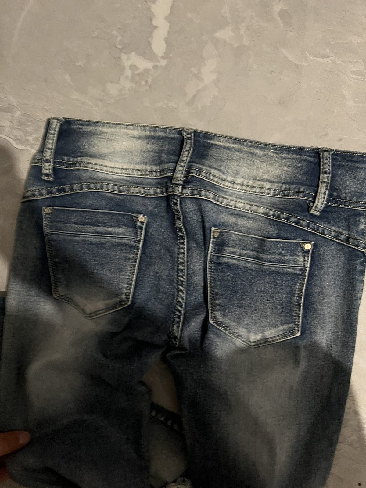 Vintage Glamour Skinny Sexy Fit Avan / Vintage Washed Designer 90 Size US 31 - 5 Thumbnail